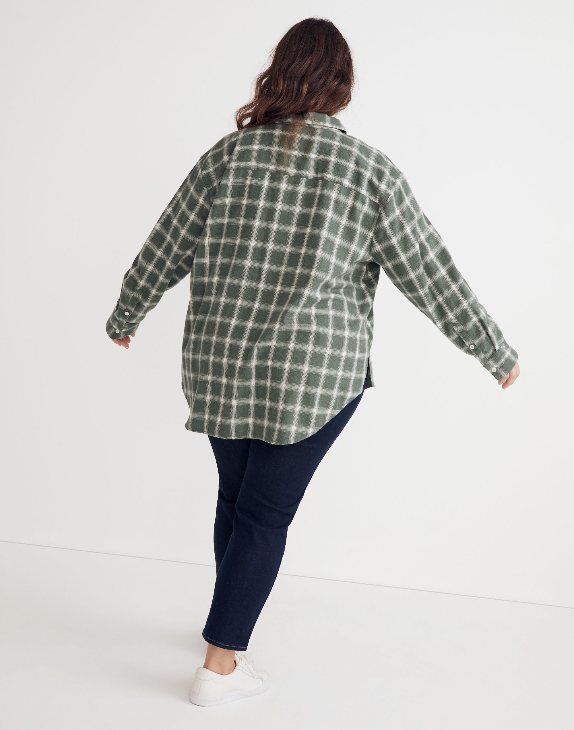 Plus Oversized Ex-Boyfriend Shirt in Delford Plaid