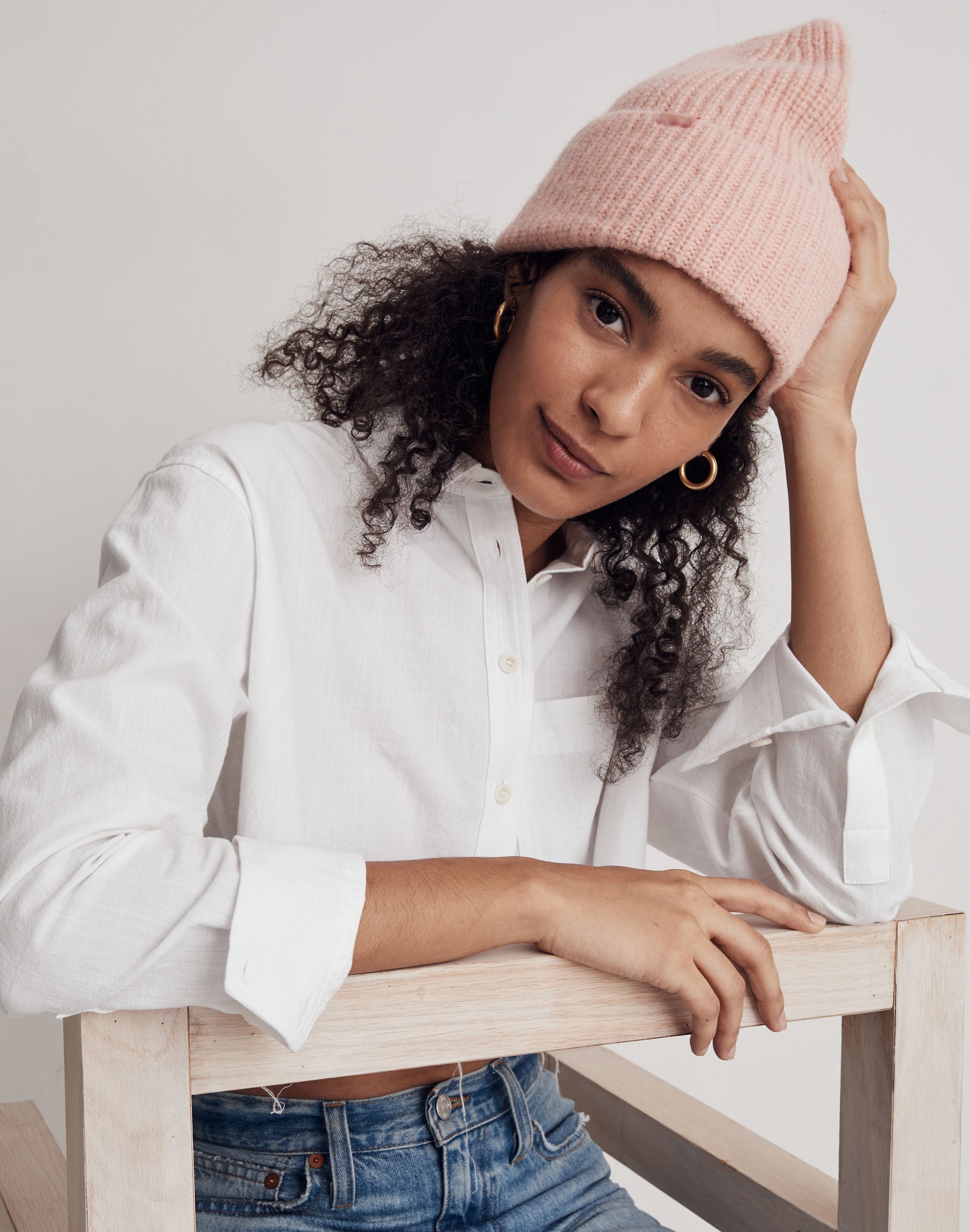 Alpaca-Blend Cuffed Beanie