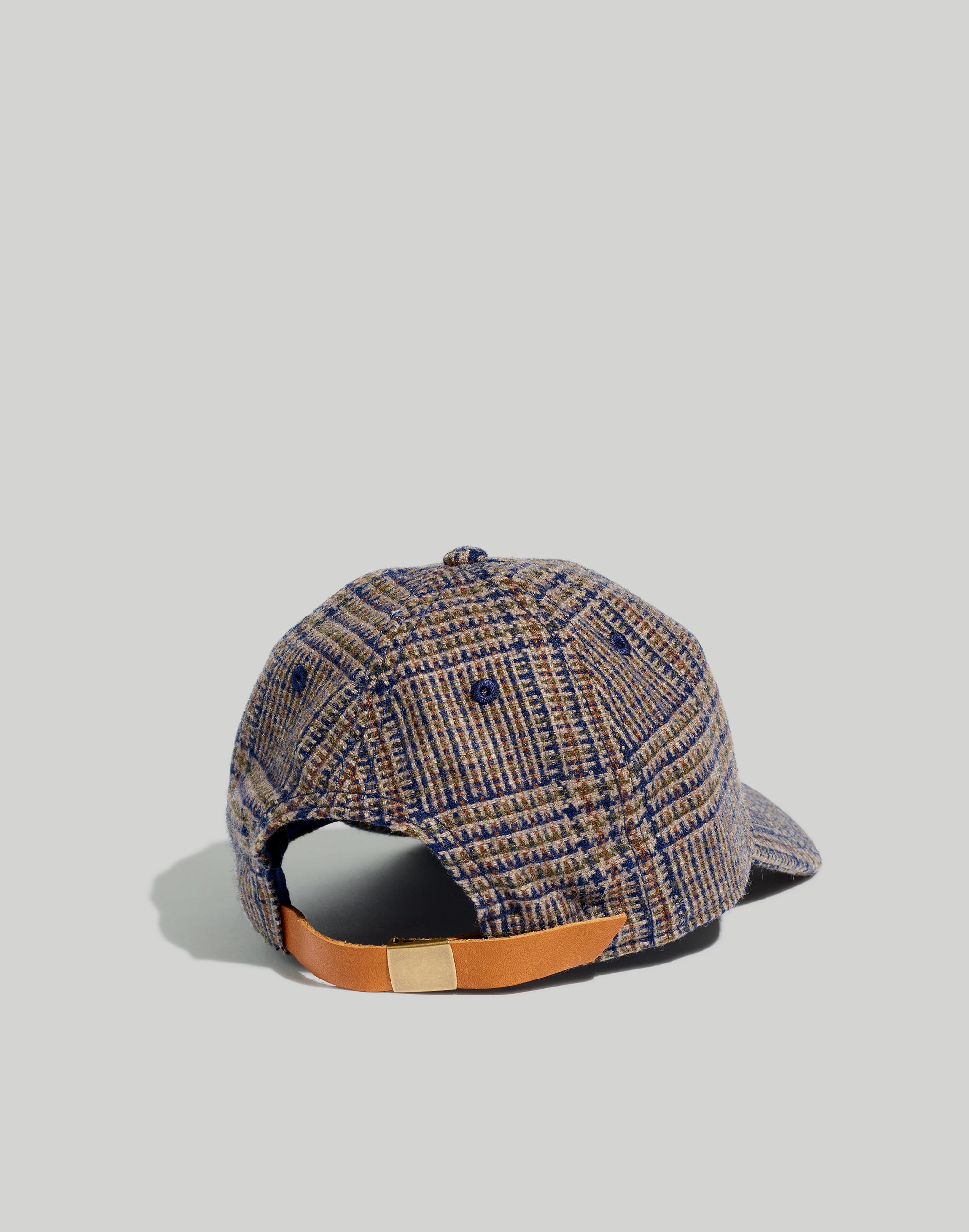 Baseball Cap in Glen Plaid