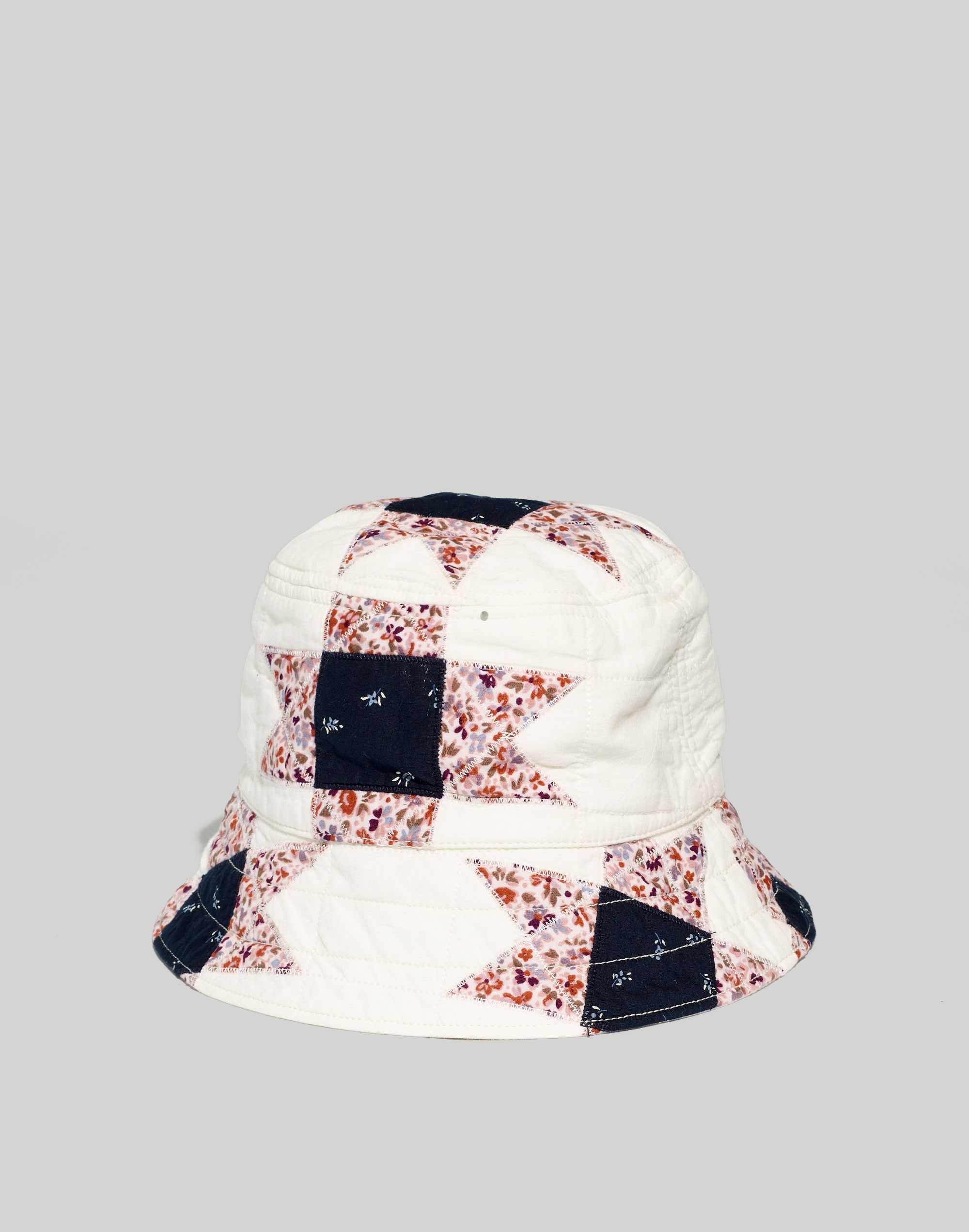 quilted patchwork bucket hat