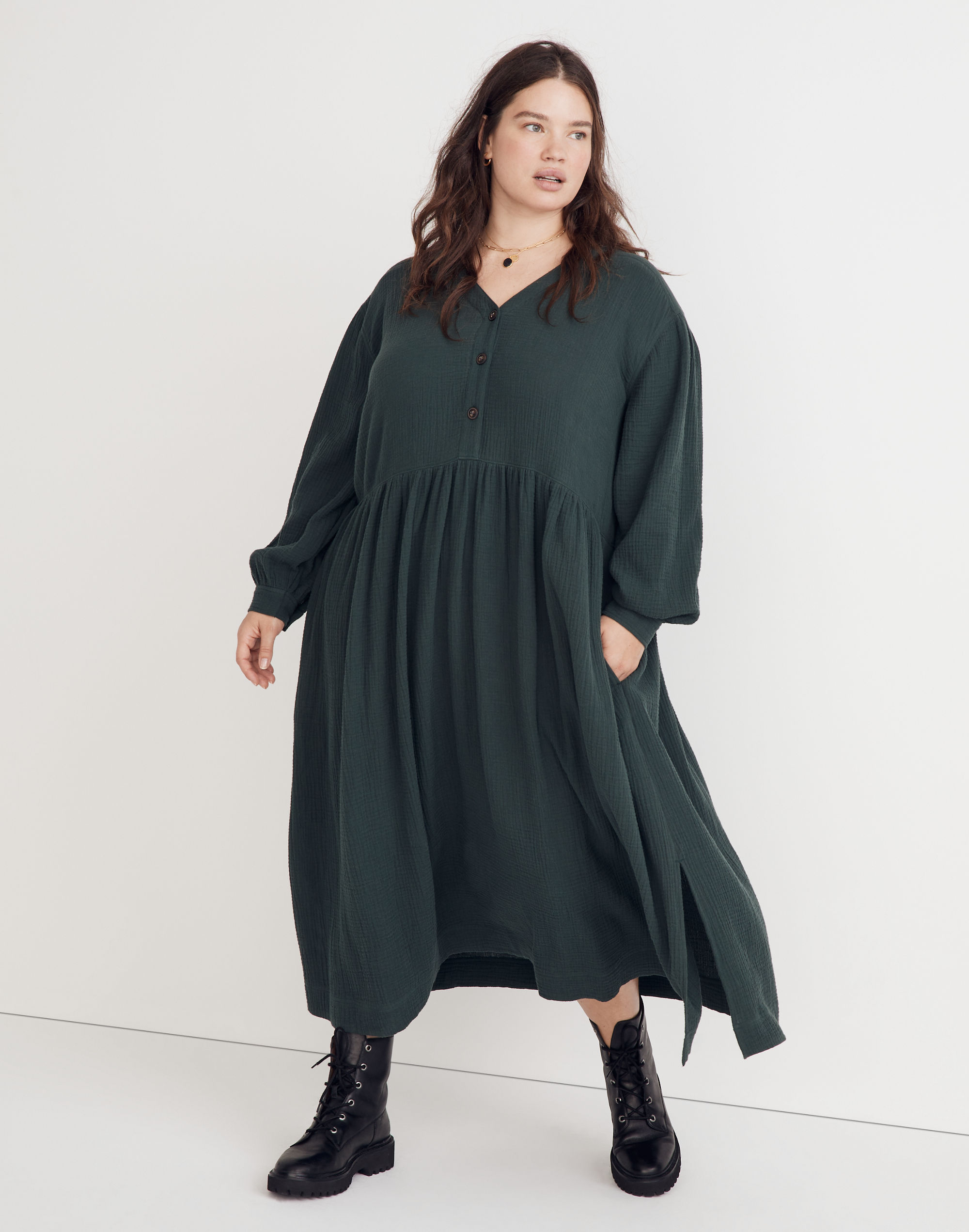 madewell cotton gauze dress Gauze Wrap Dress