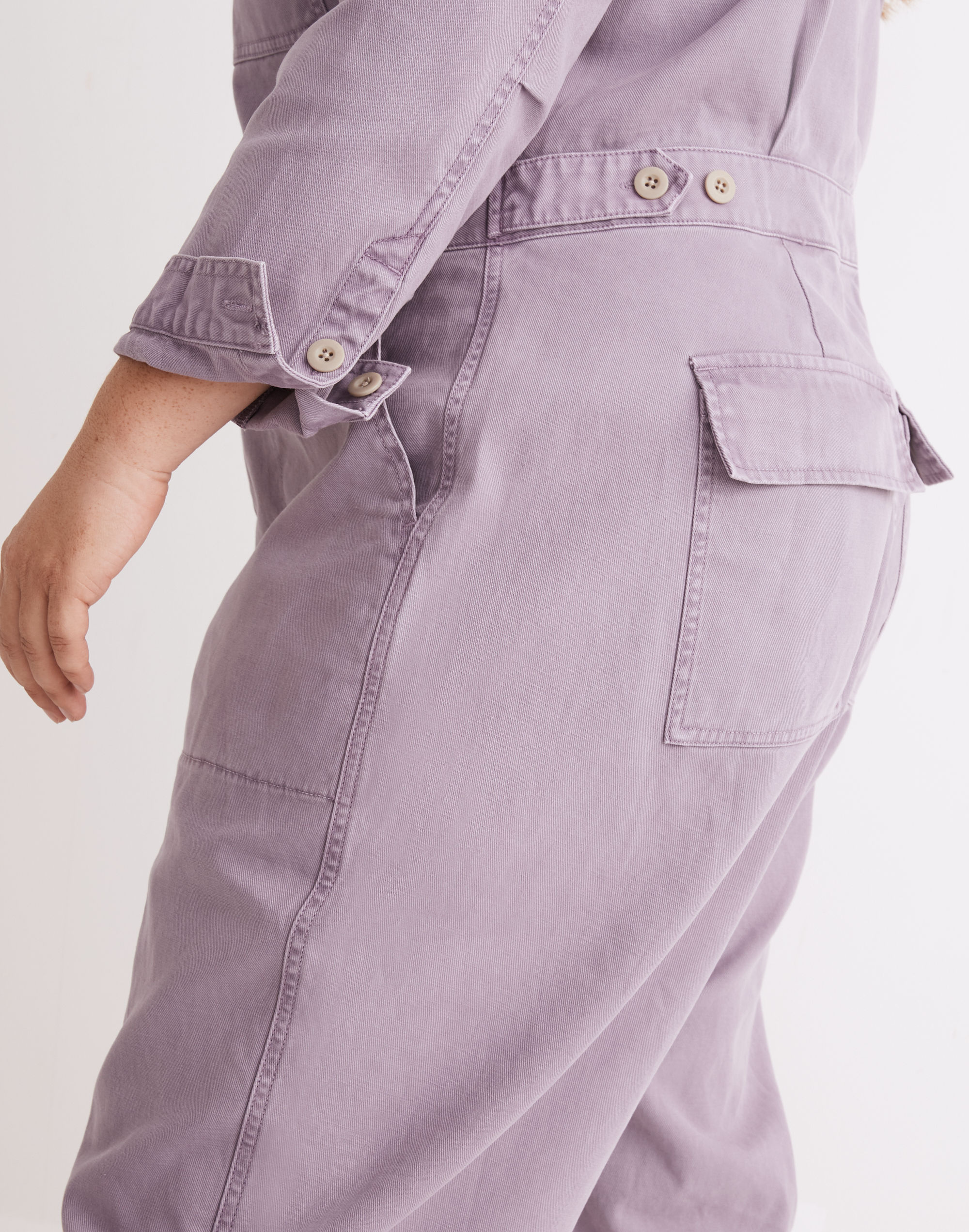 Plus Garment-Dyed Signature Coverall Jumpsuit