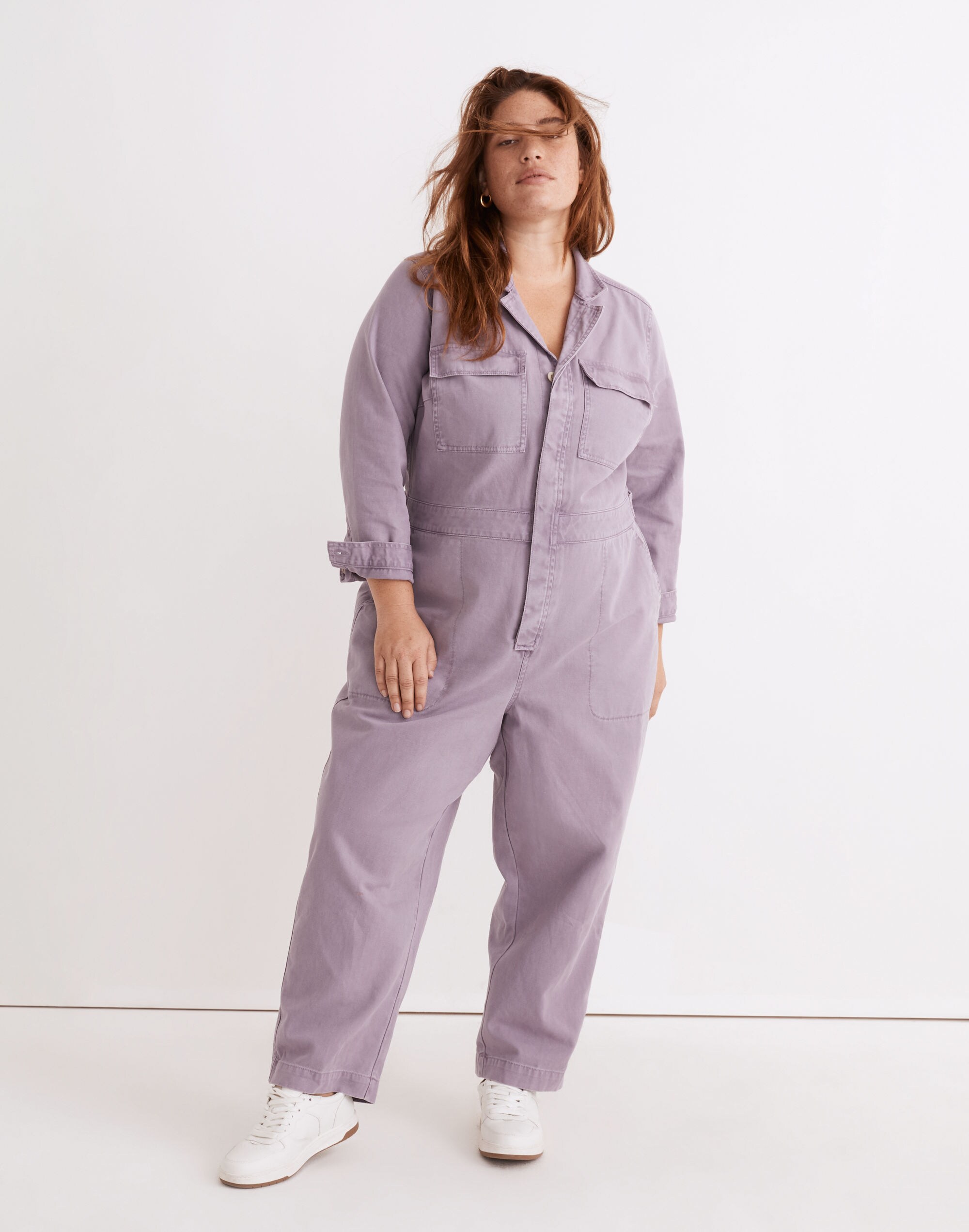 Plus Garment-Dyed Signature Coverall Jumpsuit
