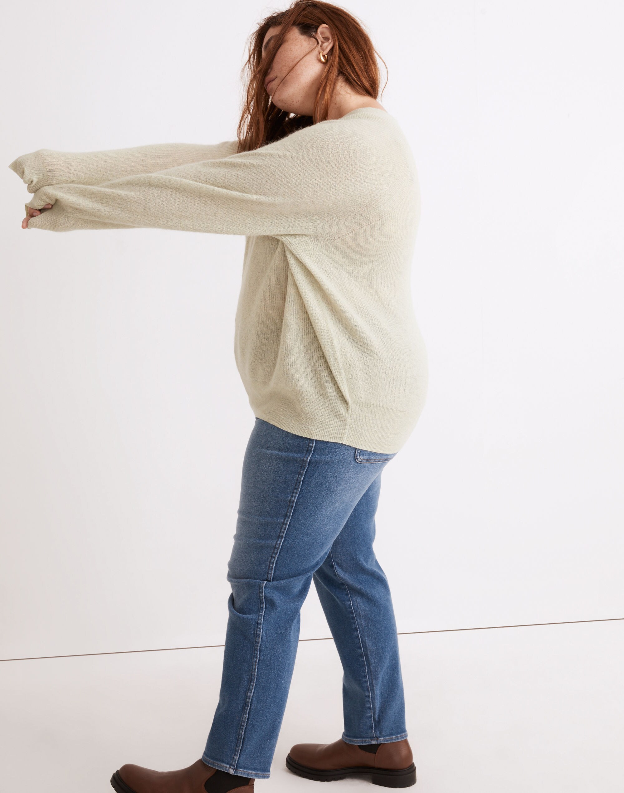 Plus Elliston Crop Pullover Sweater