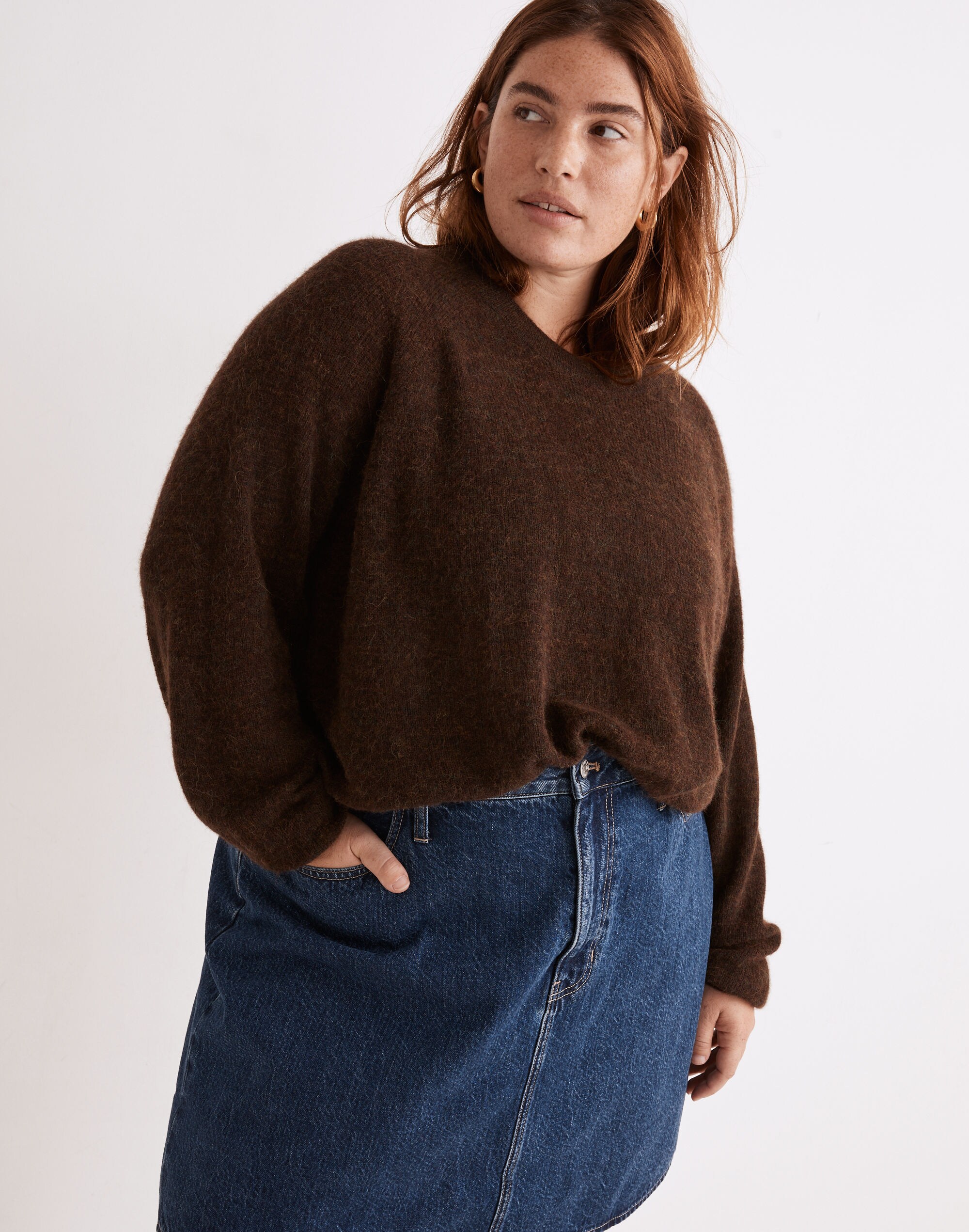Plus Elliston Crop Pullover Sweater