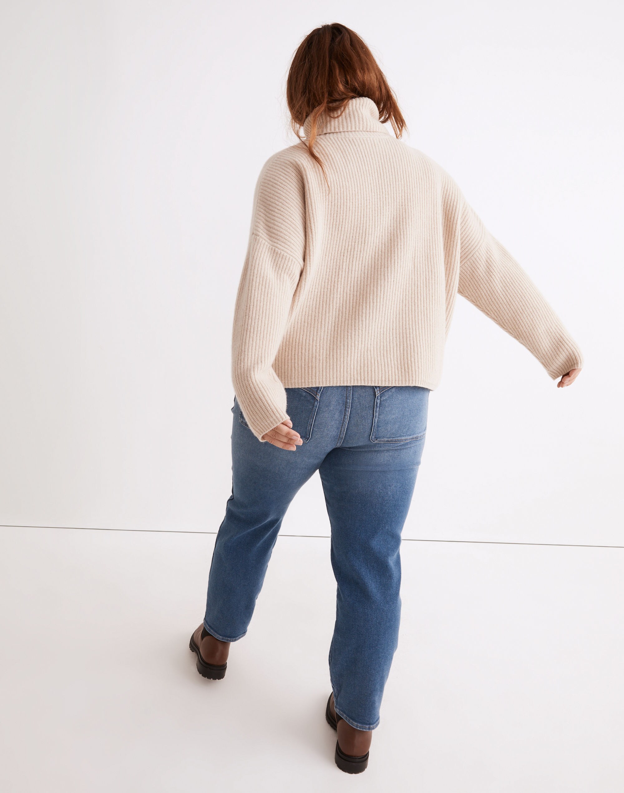 Plus (Re)sourced Cashmere Turtleneck Sweater