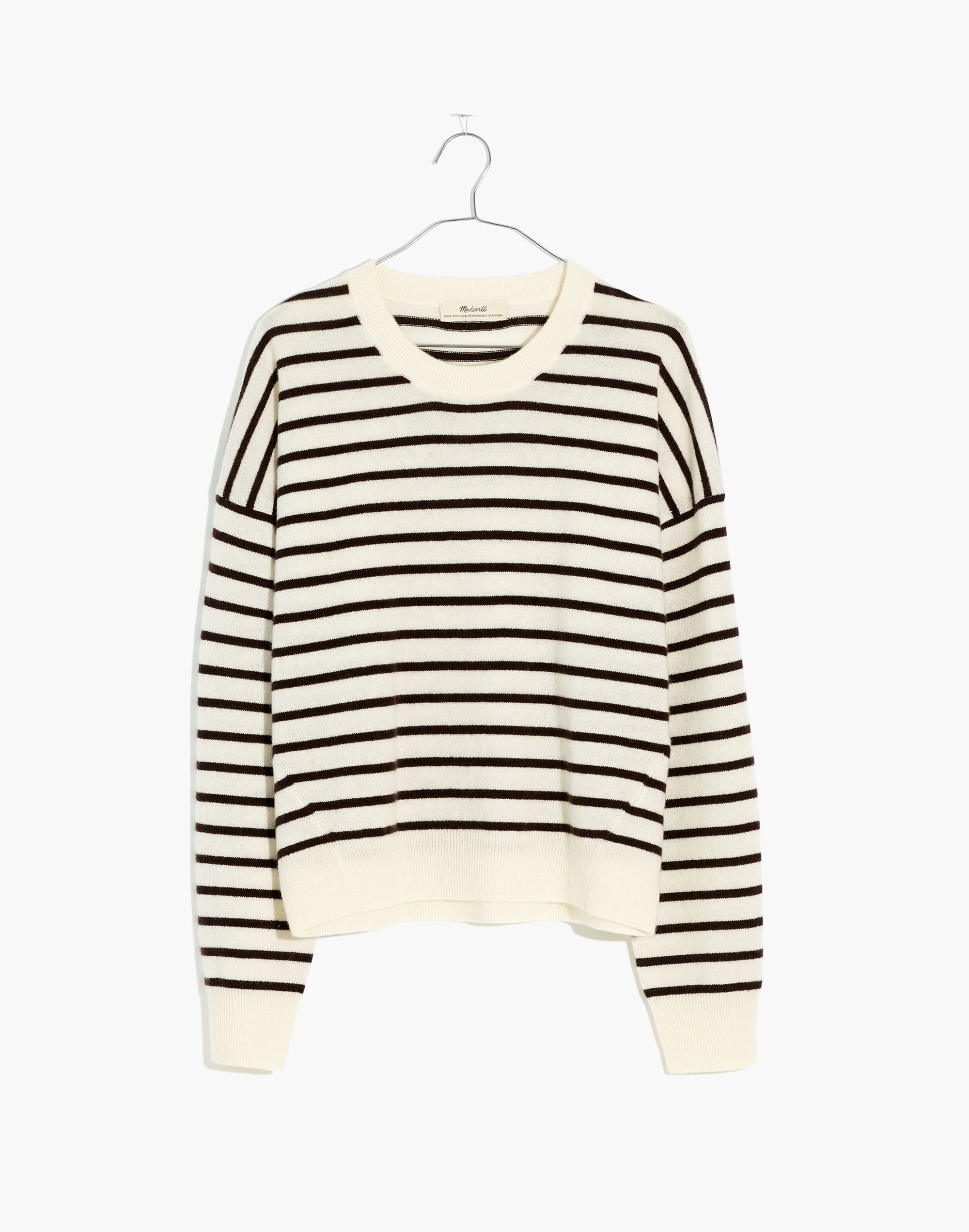Plus (Re)sponsible Cashmere Relaxed Sweater in Stripe