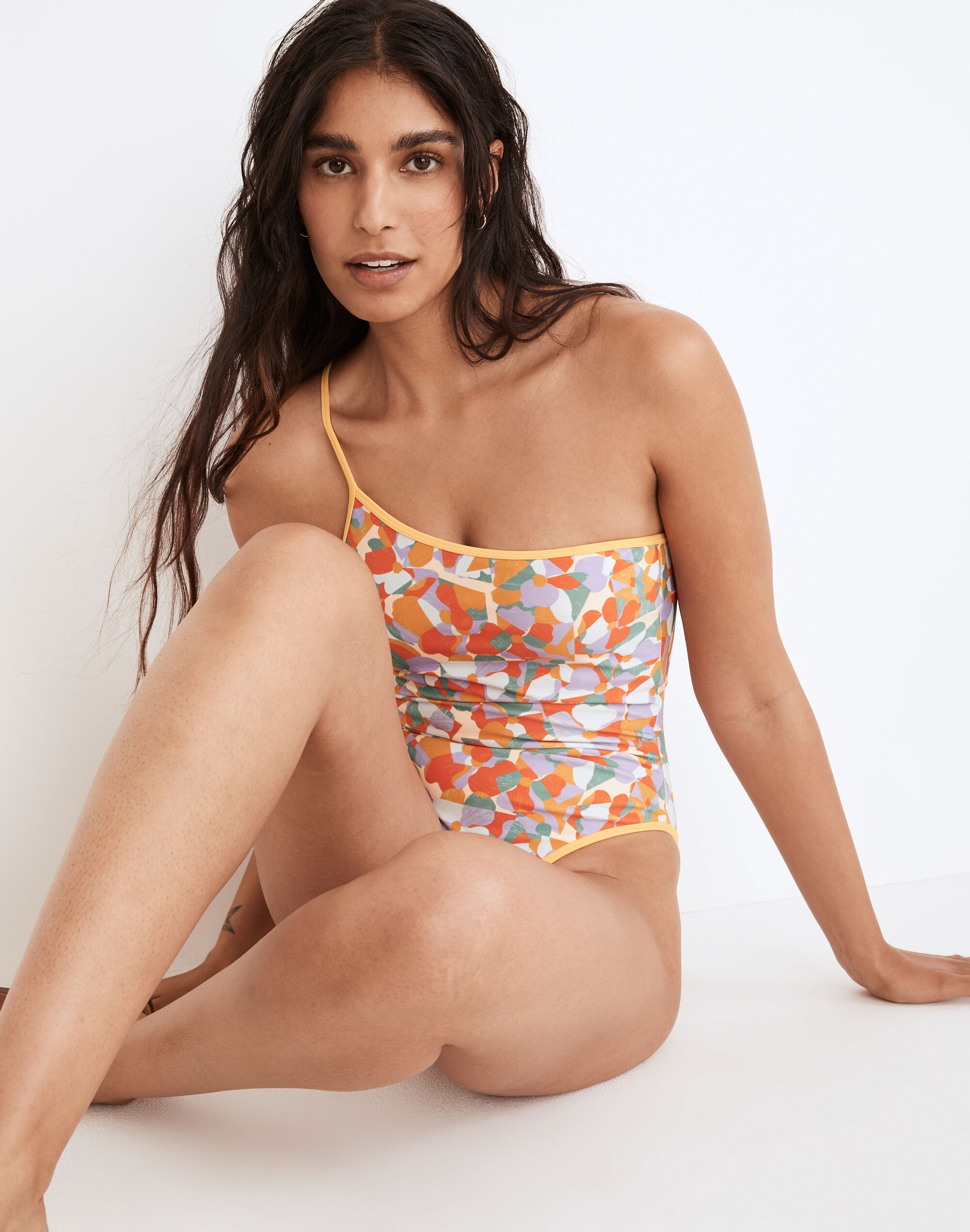 Madewell x OOKIOH Newport One-Piece Swimsuit in Floral Print