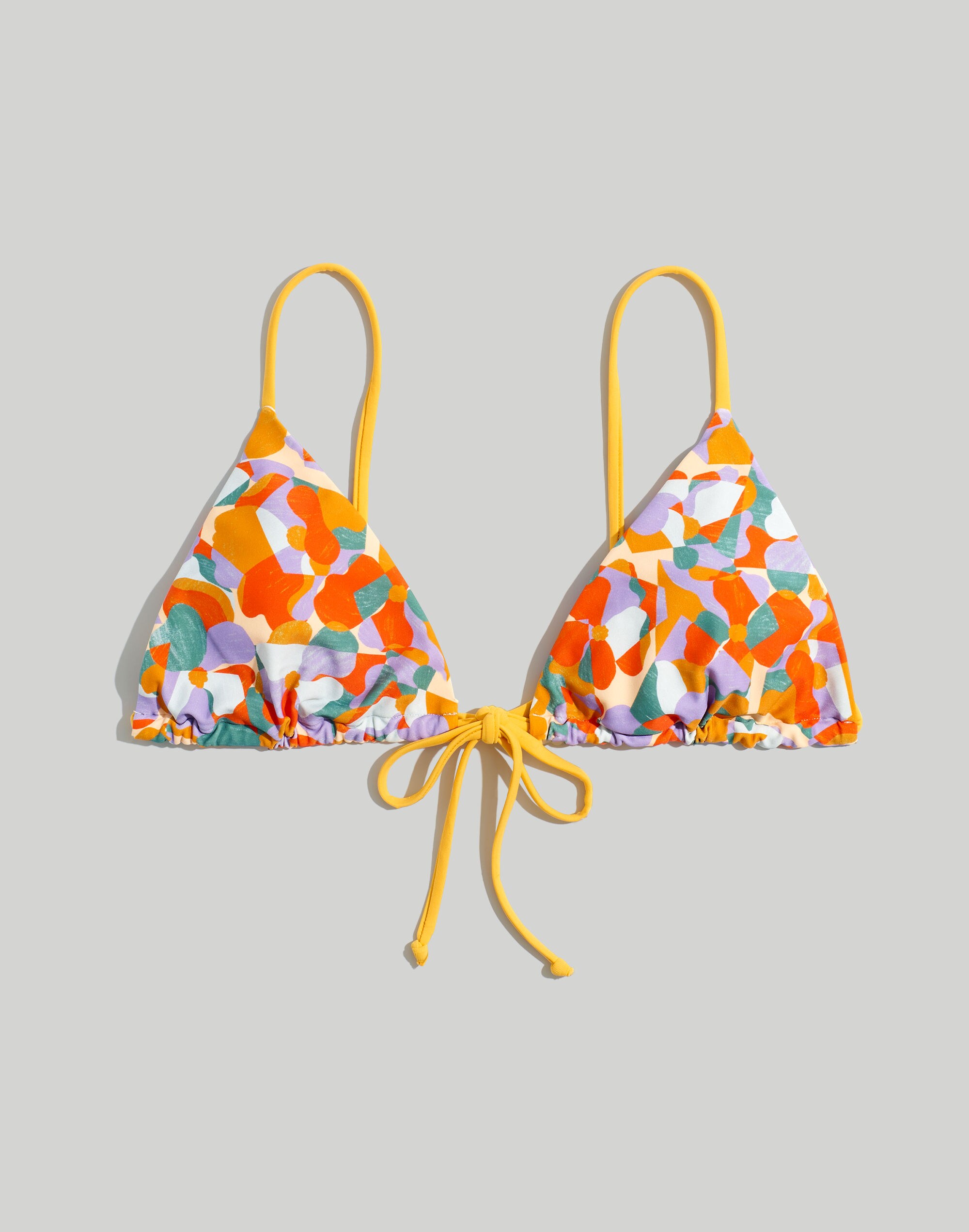 Madewell x OOKIOH Ipanema String Bikini Top in Floral Print