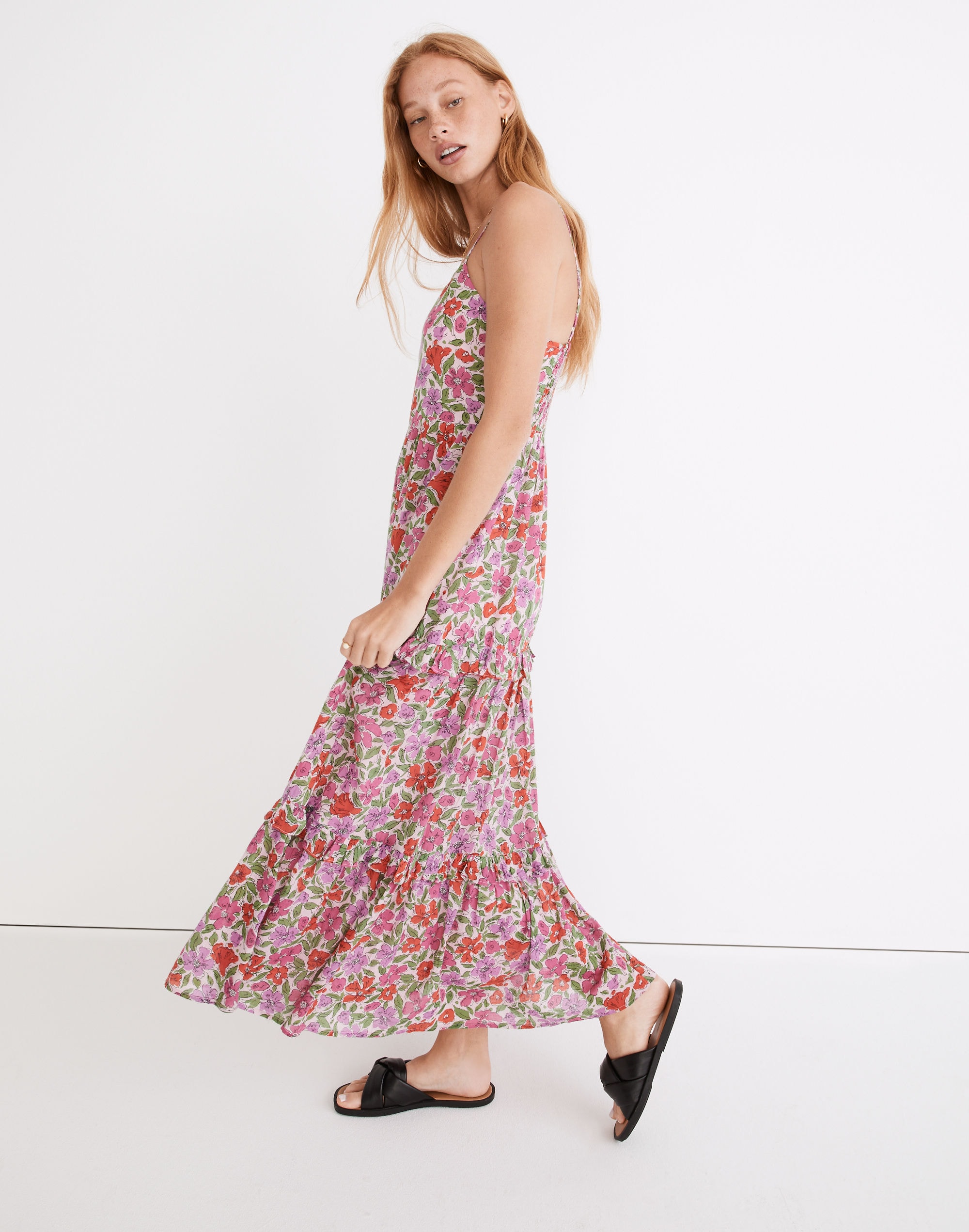 Banjanan Hazel Tiered Maxi Dress in Melodic Floral