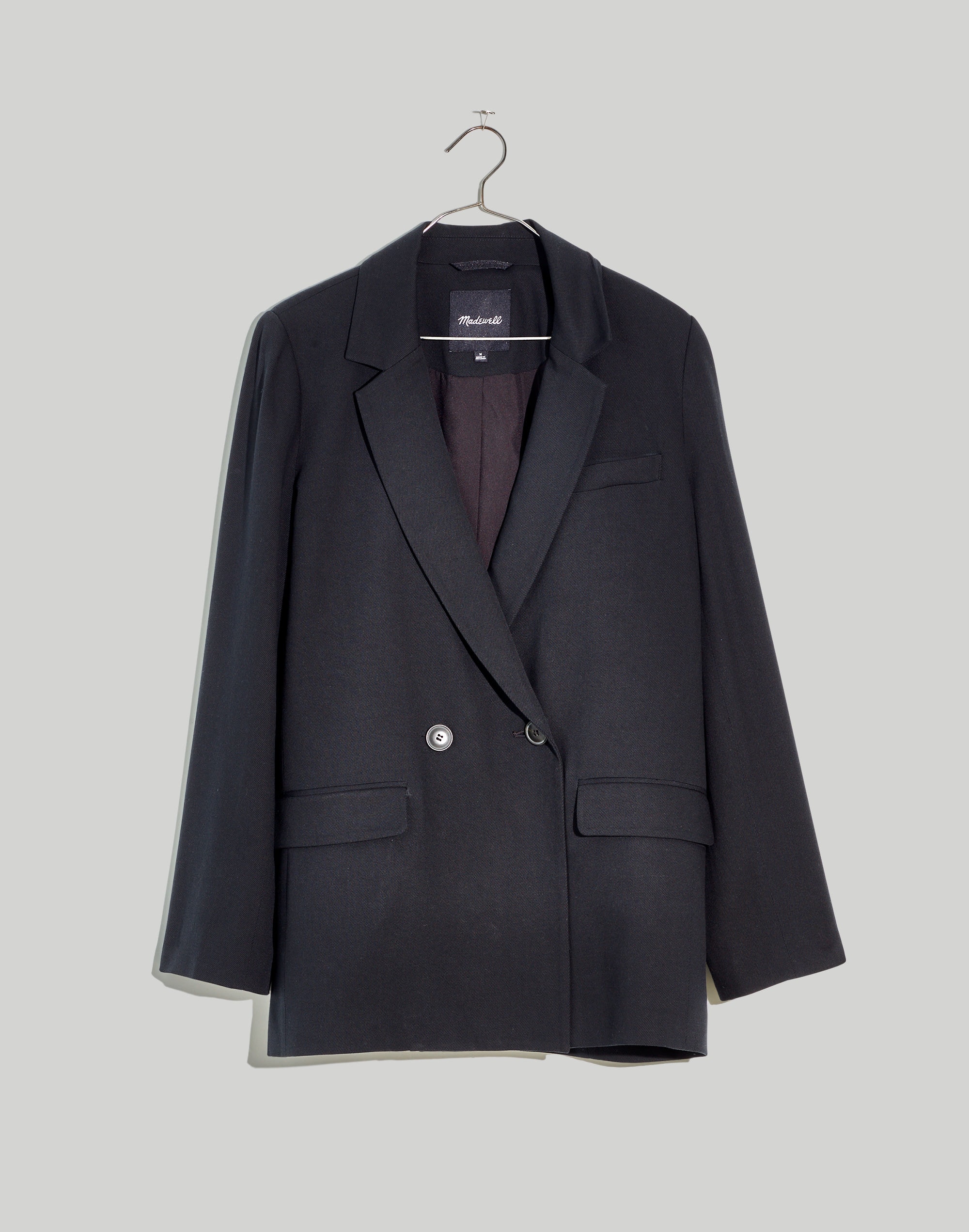 plus drapeweave caldwell double-breasted blazer