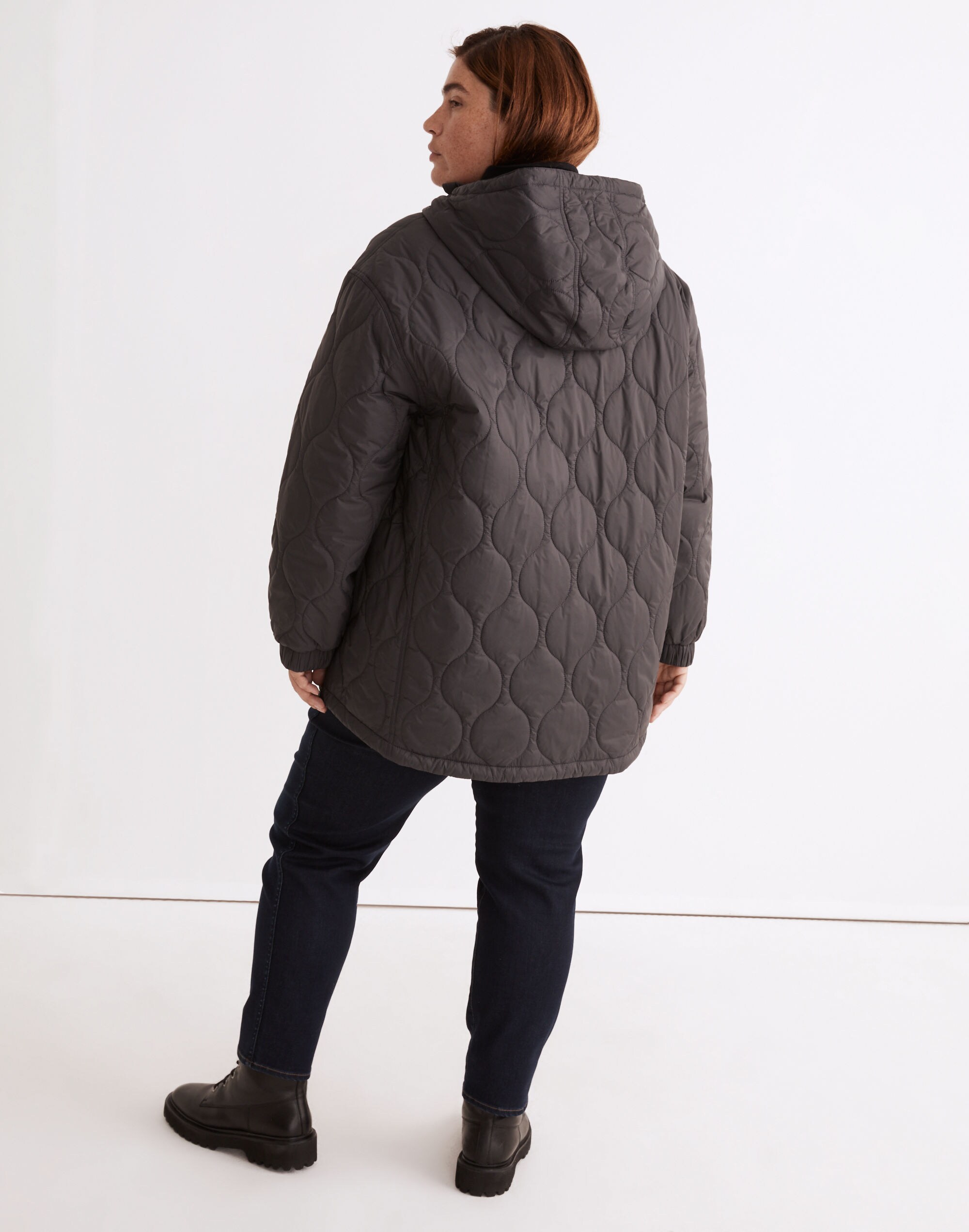 Plus Airpuff Quilted Packable Popover Puffer Jacket