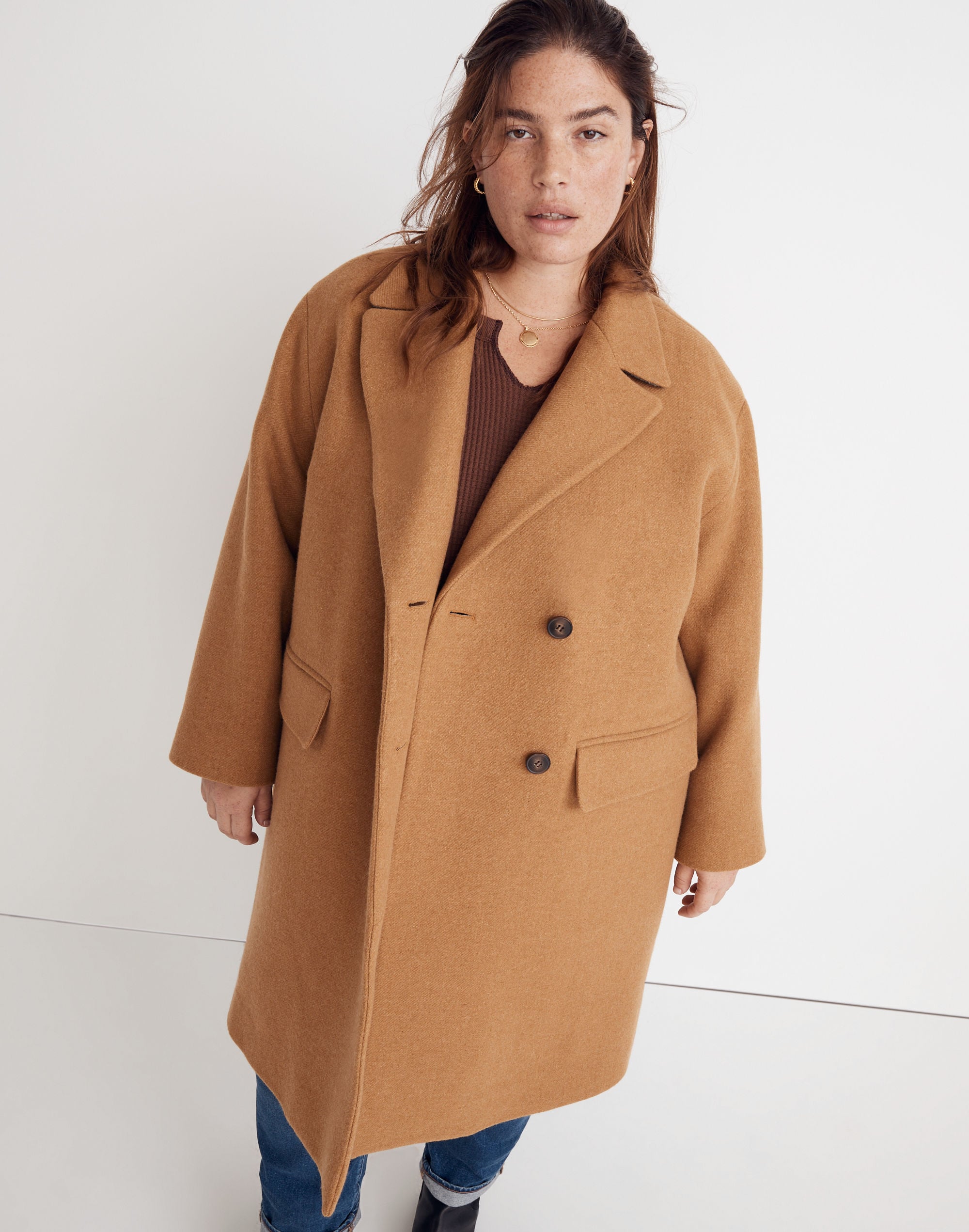 plus haydon coat in insuluxe fabric