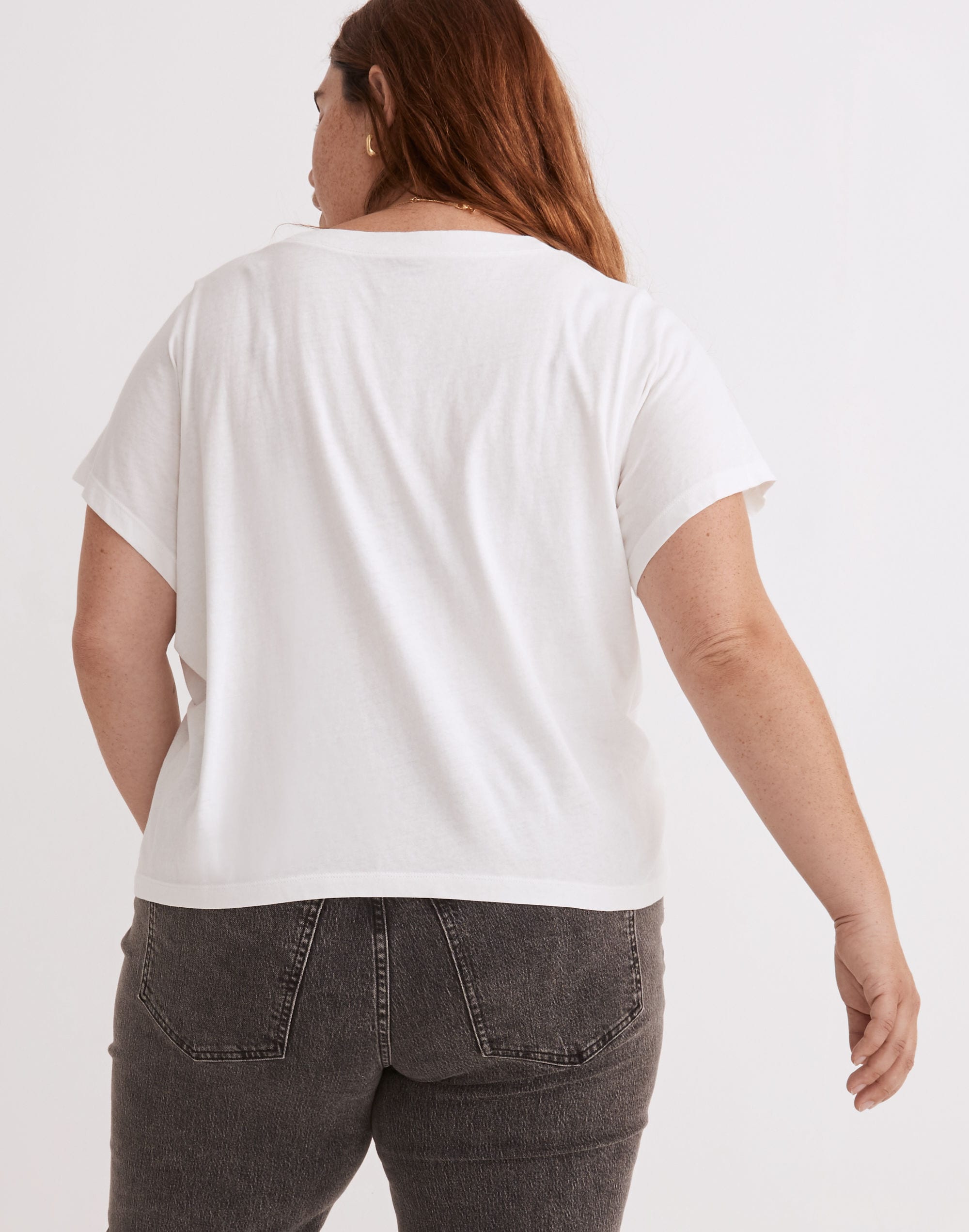 Plus Madewell x Kit Agar Softfade Cotton Lakeshore Crop Tee