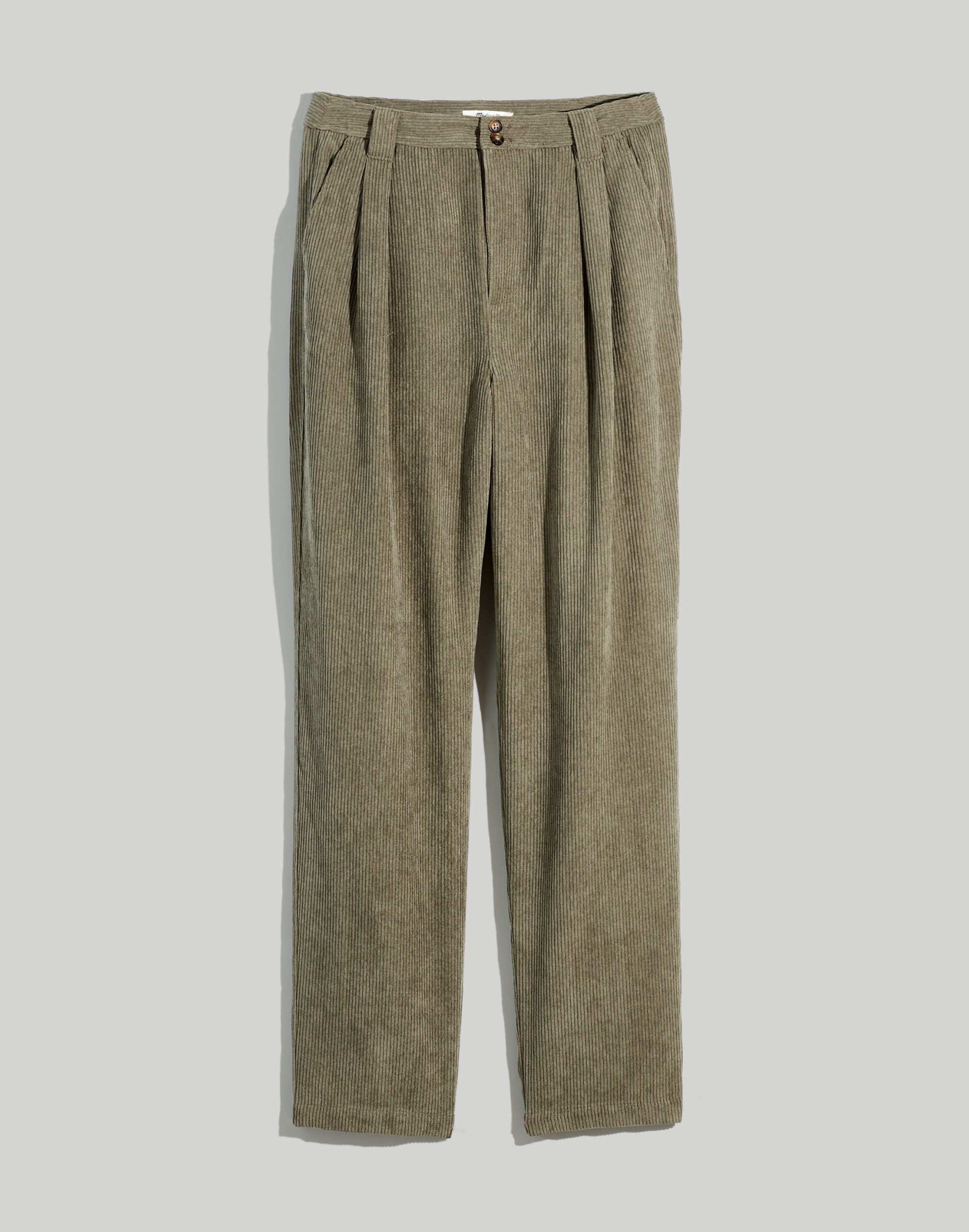Curvy Corduroy High-Rise Tapered Pants