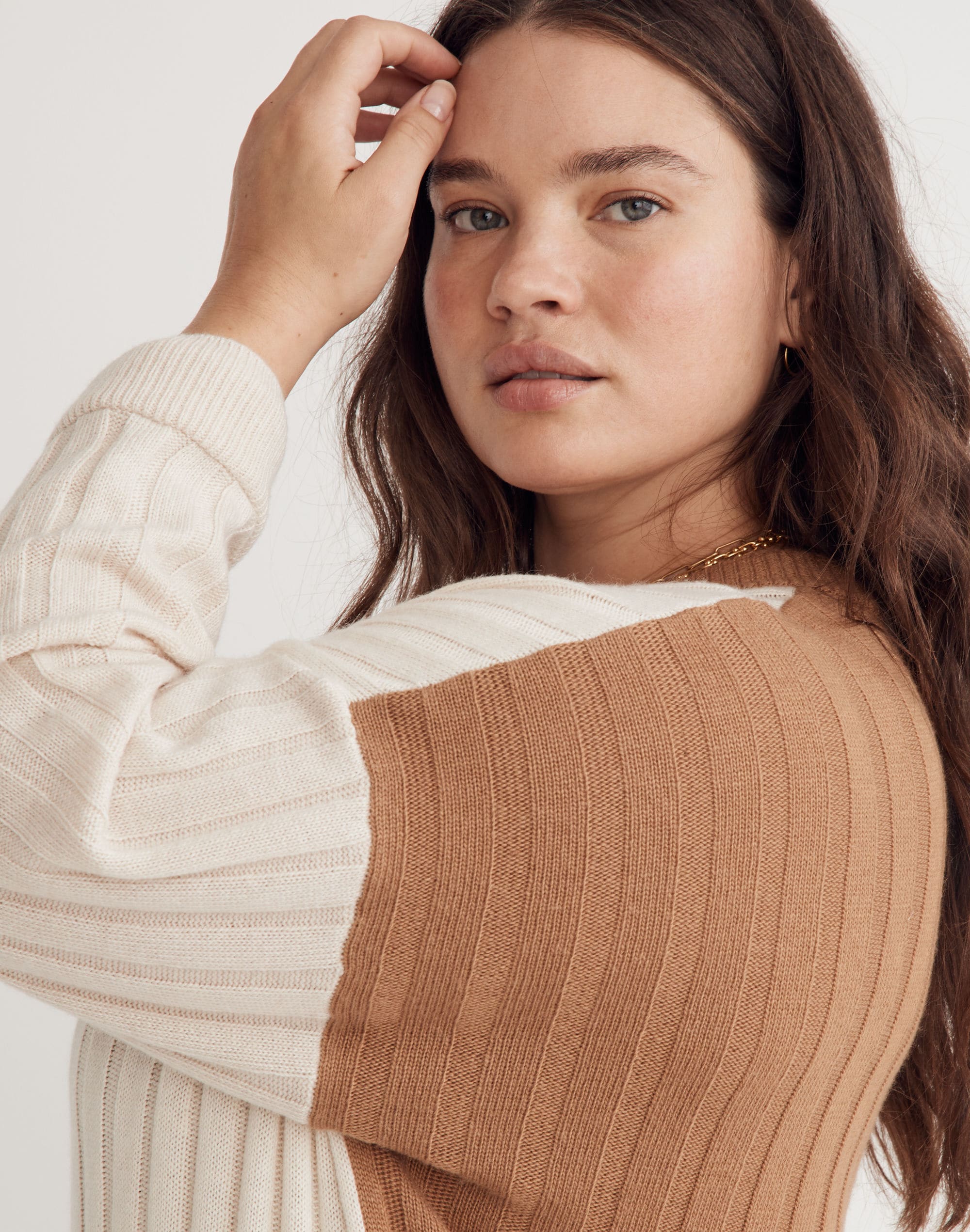 Plus (Re)sourced Ribbed Midi Sweater Dress