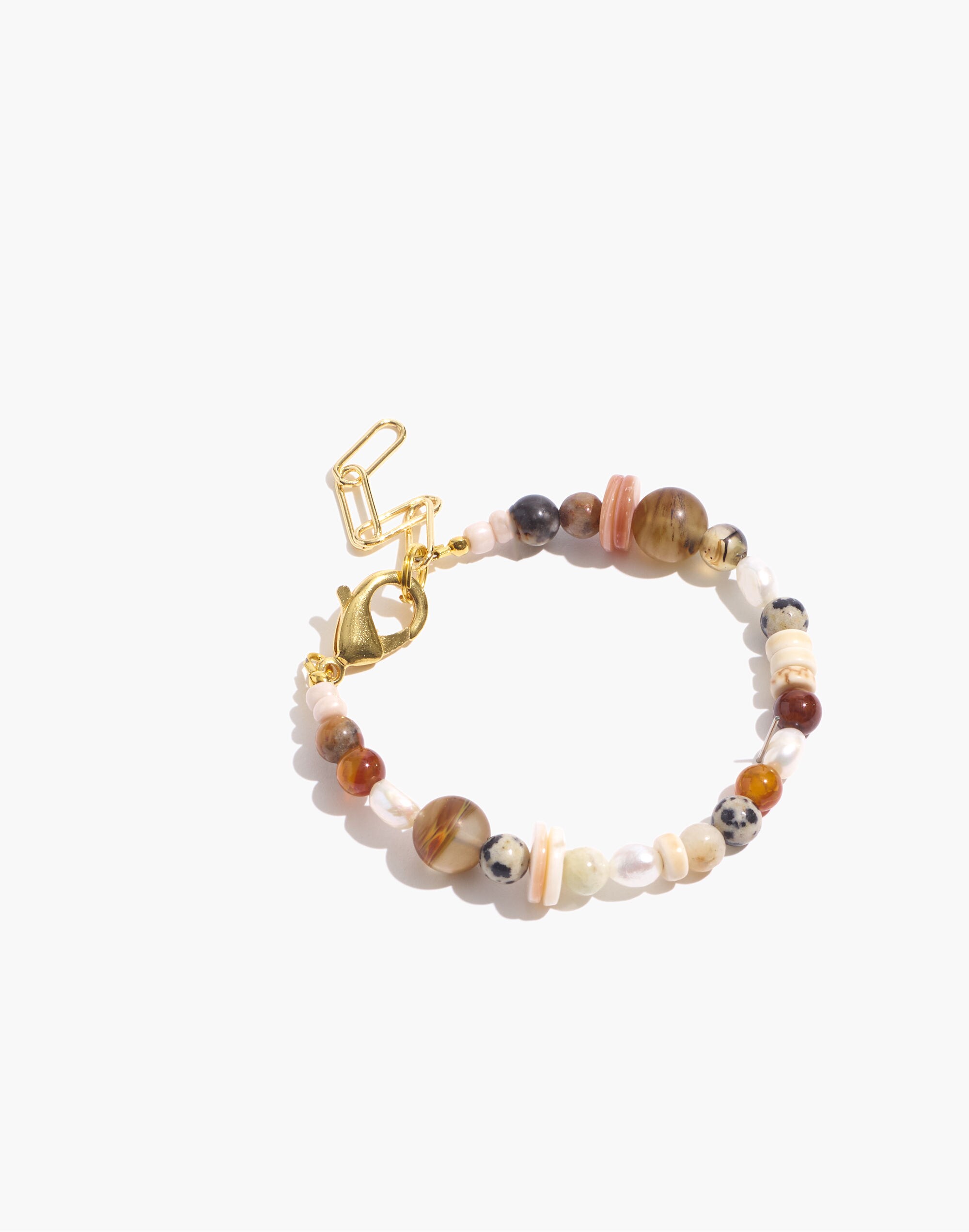 Madewell x Charlie Beads Pearl and Stone Bracelet