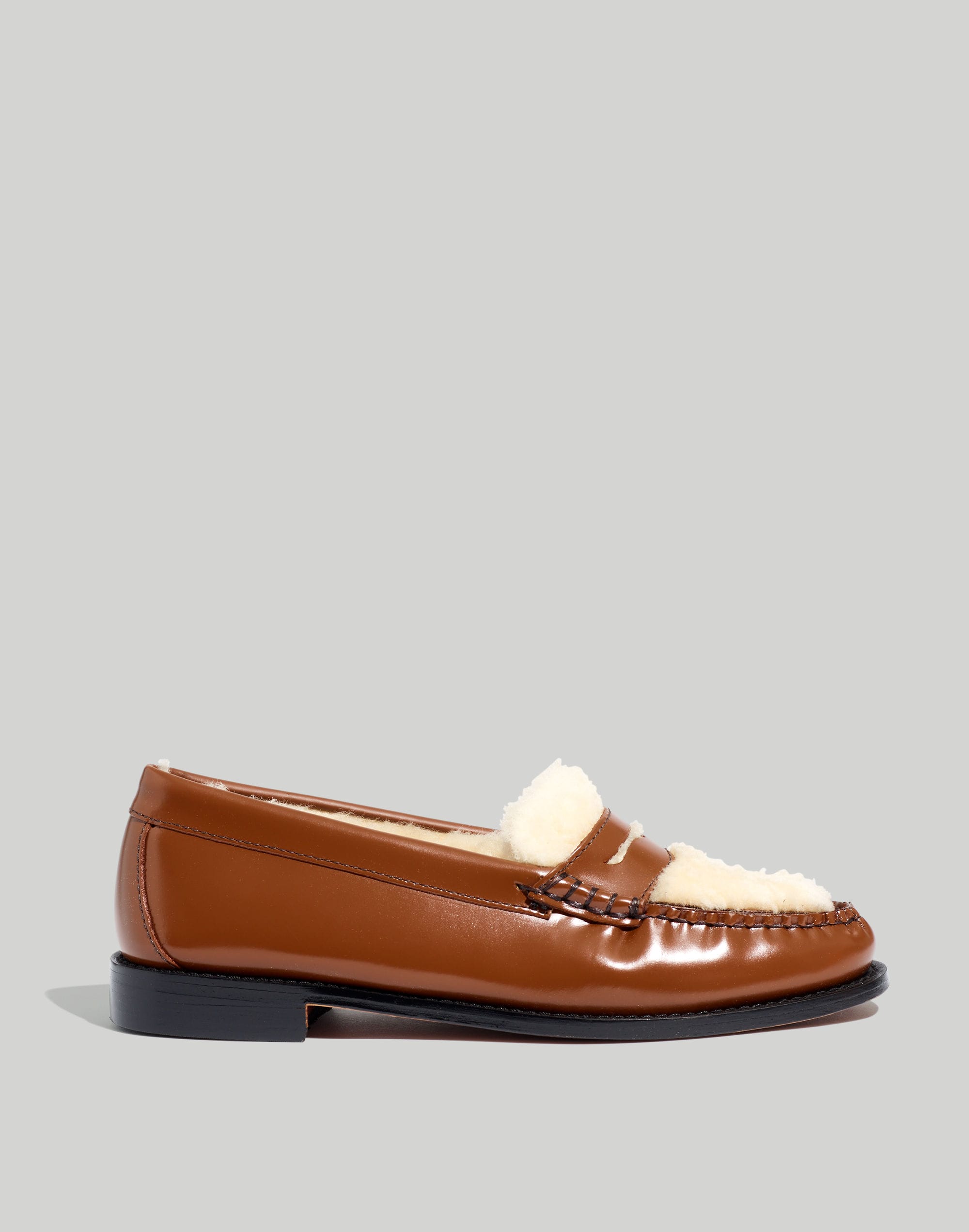 G.H.BASS Whitney Shearling-Lined Penny Loafers