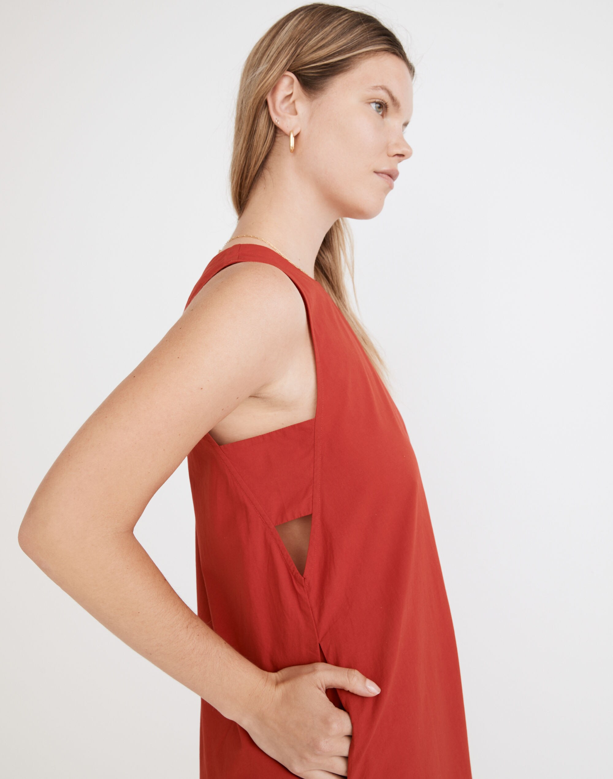 Poplin Tent Midi Dress