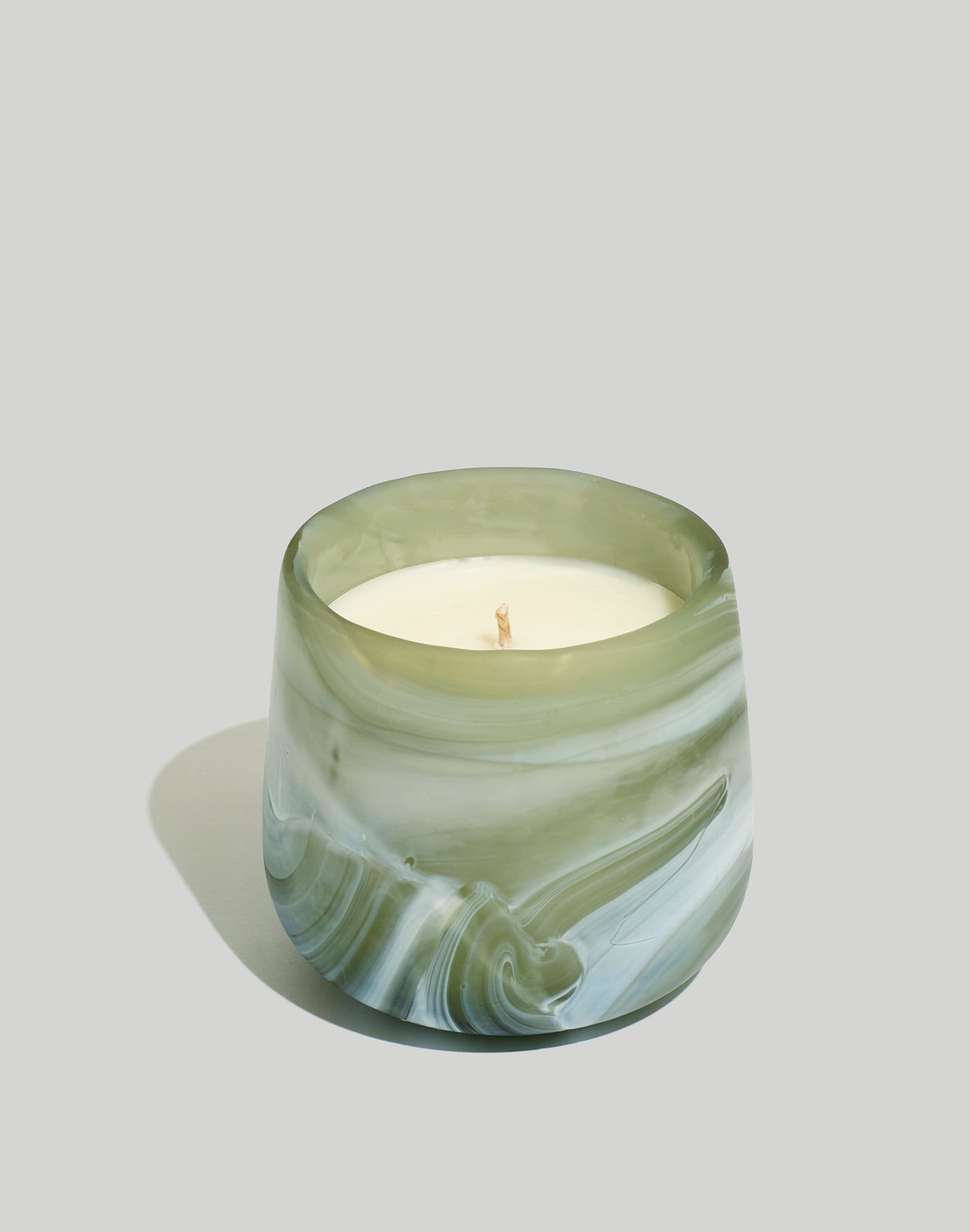 Marbled Glass Candle