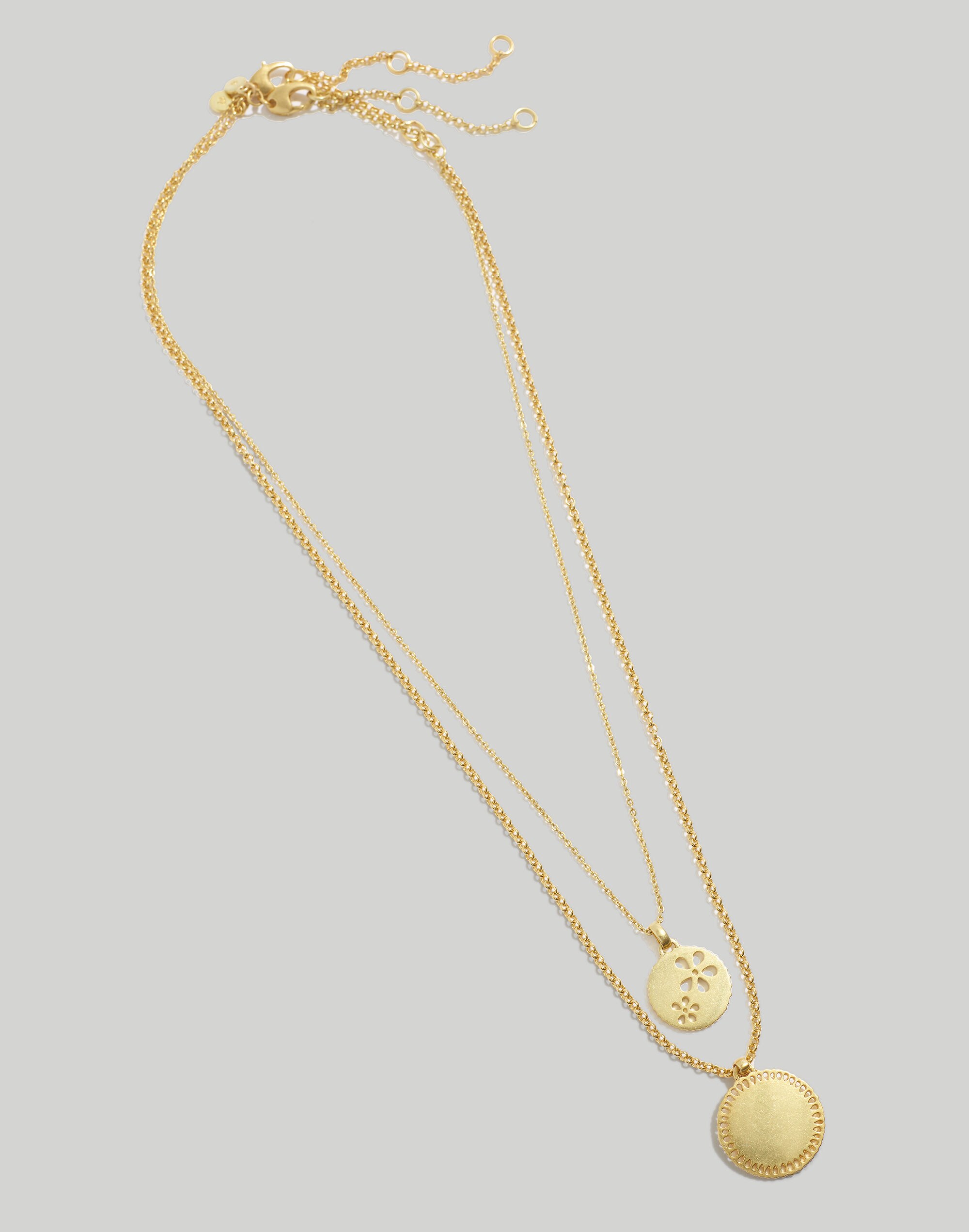 Two-Piece Eyelet Lace Necklace Set