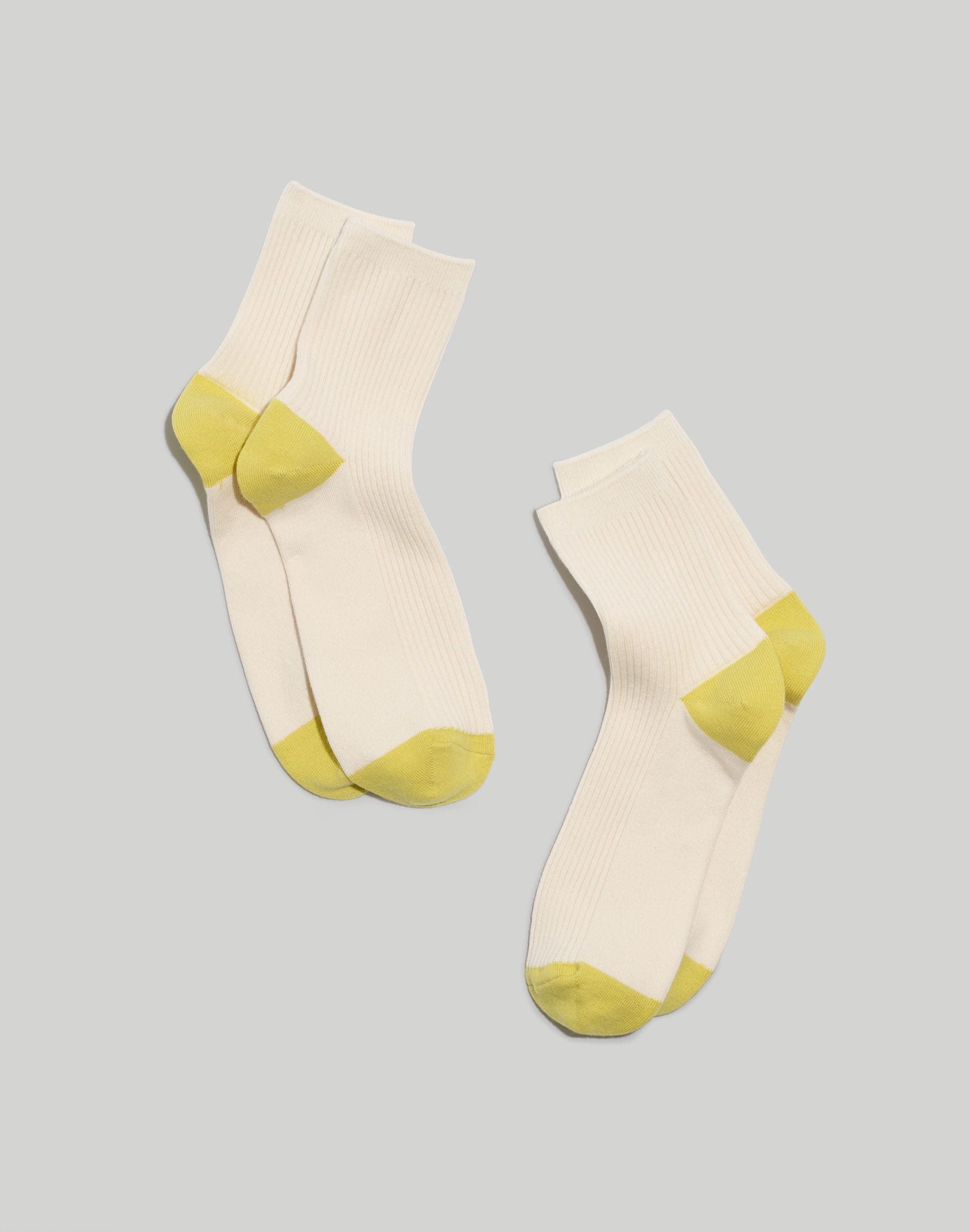 Two-Pack Ribbed Loafer Socks