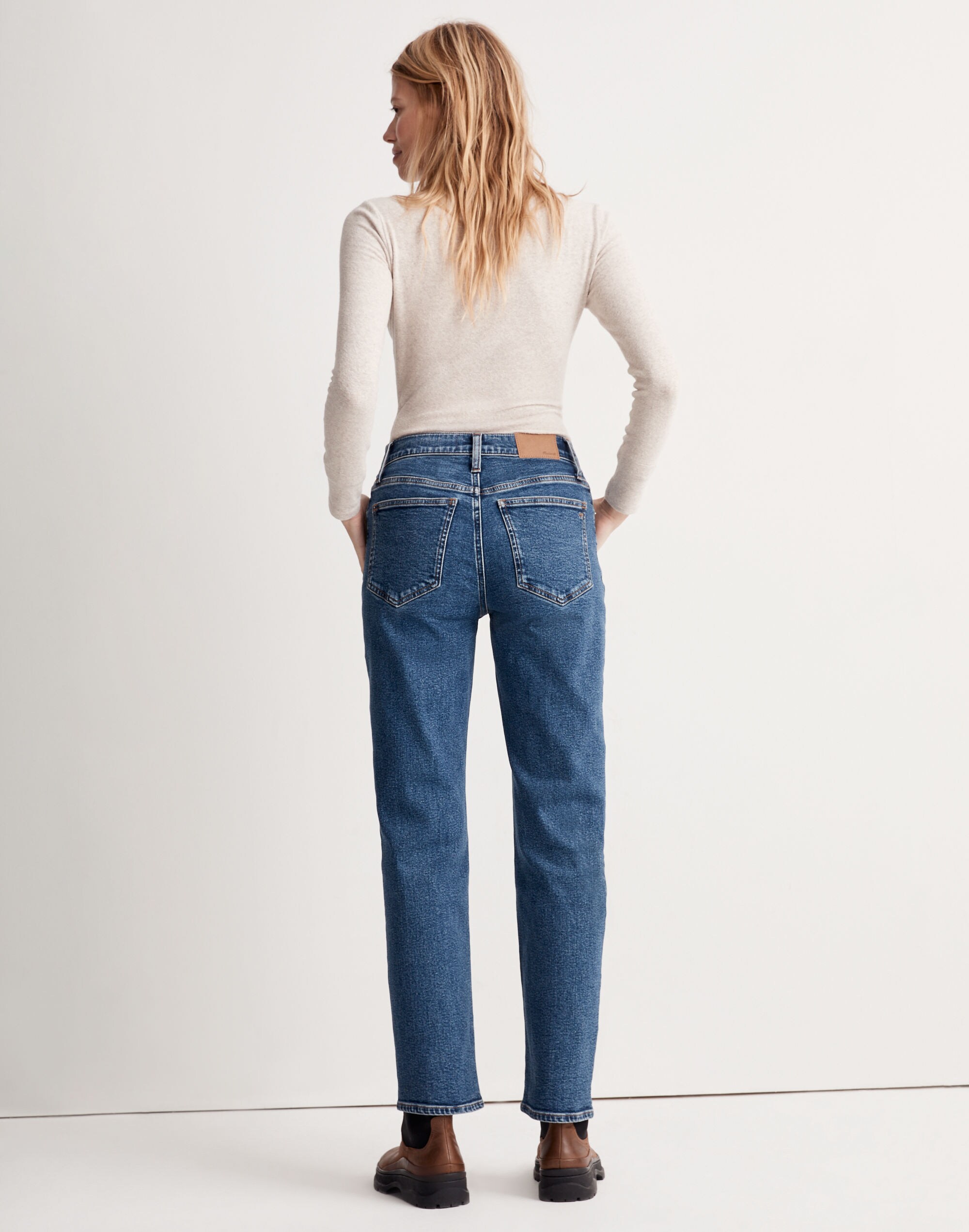 The Tall Perfect Vintage Straight Jean in Bright Indigo Wash: Instacozy Edition