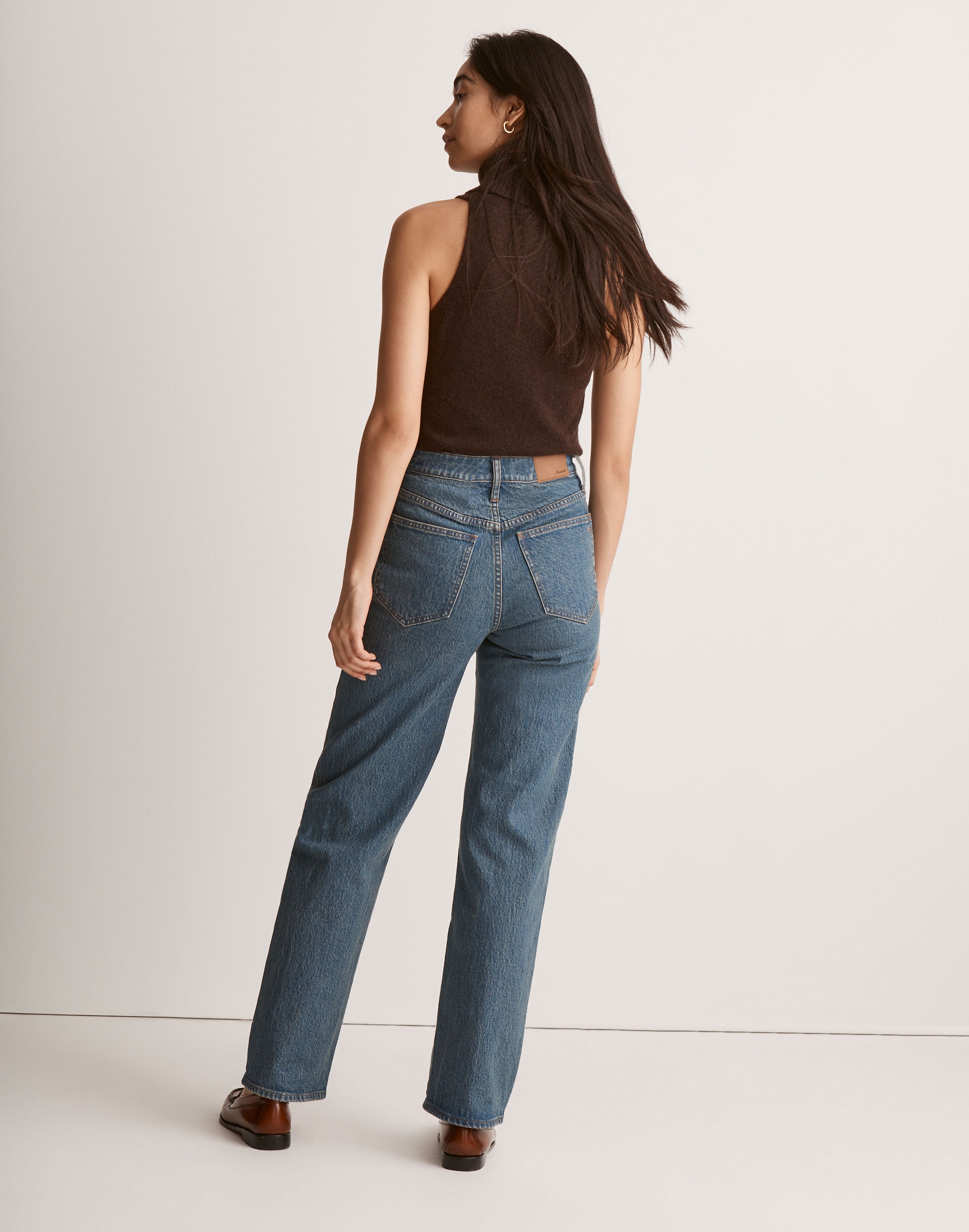 The Perfect Vintage Wide-Leg Jean in Vintage Indigo Wash: Patch-Pocket Edition