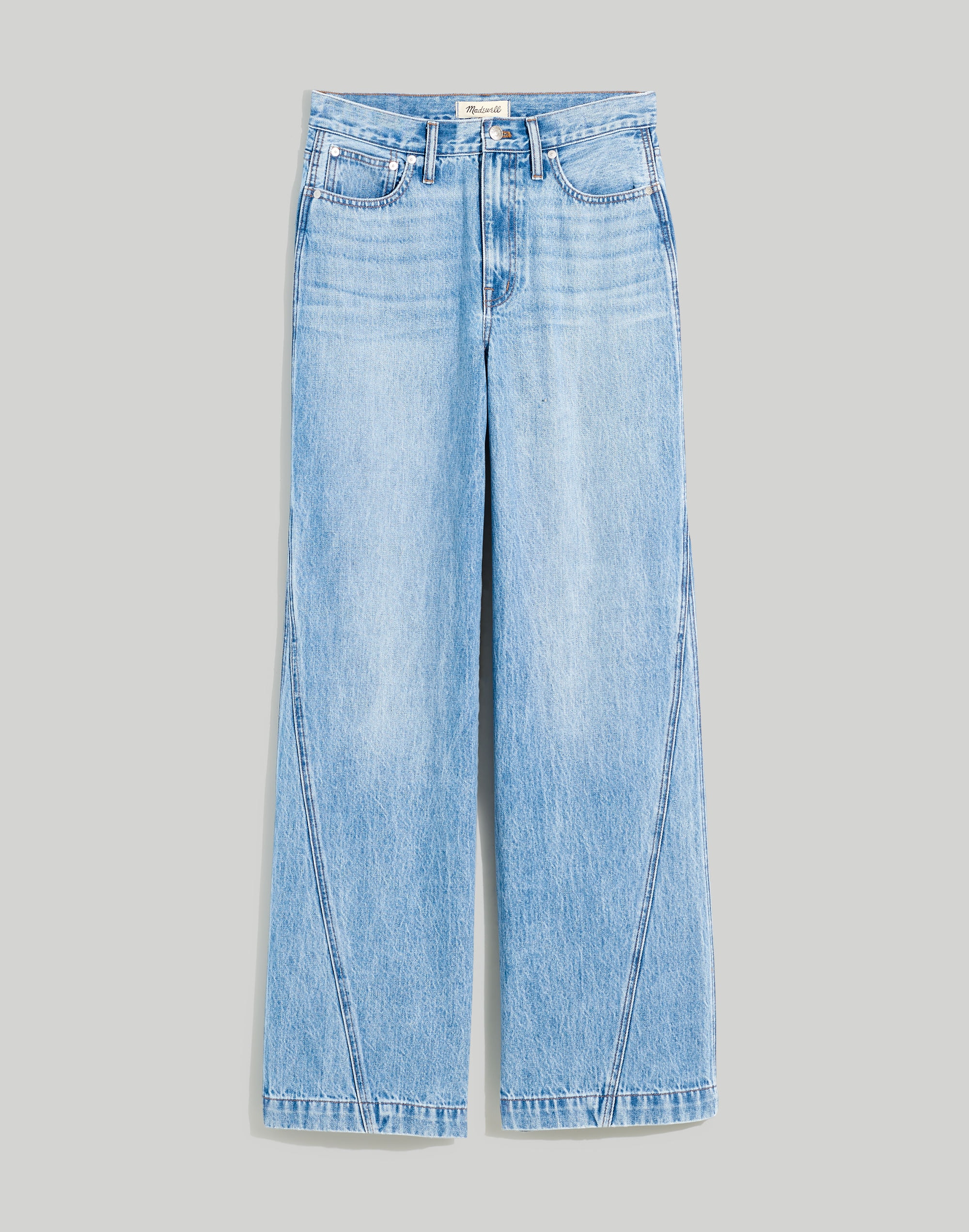 Superwide-Leg Jeans in Parson Wash: Inset Edition