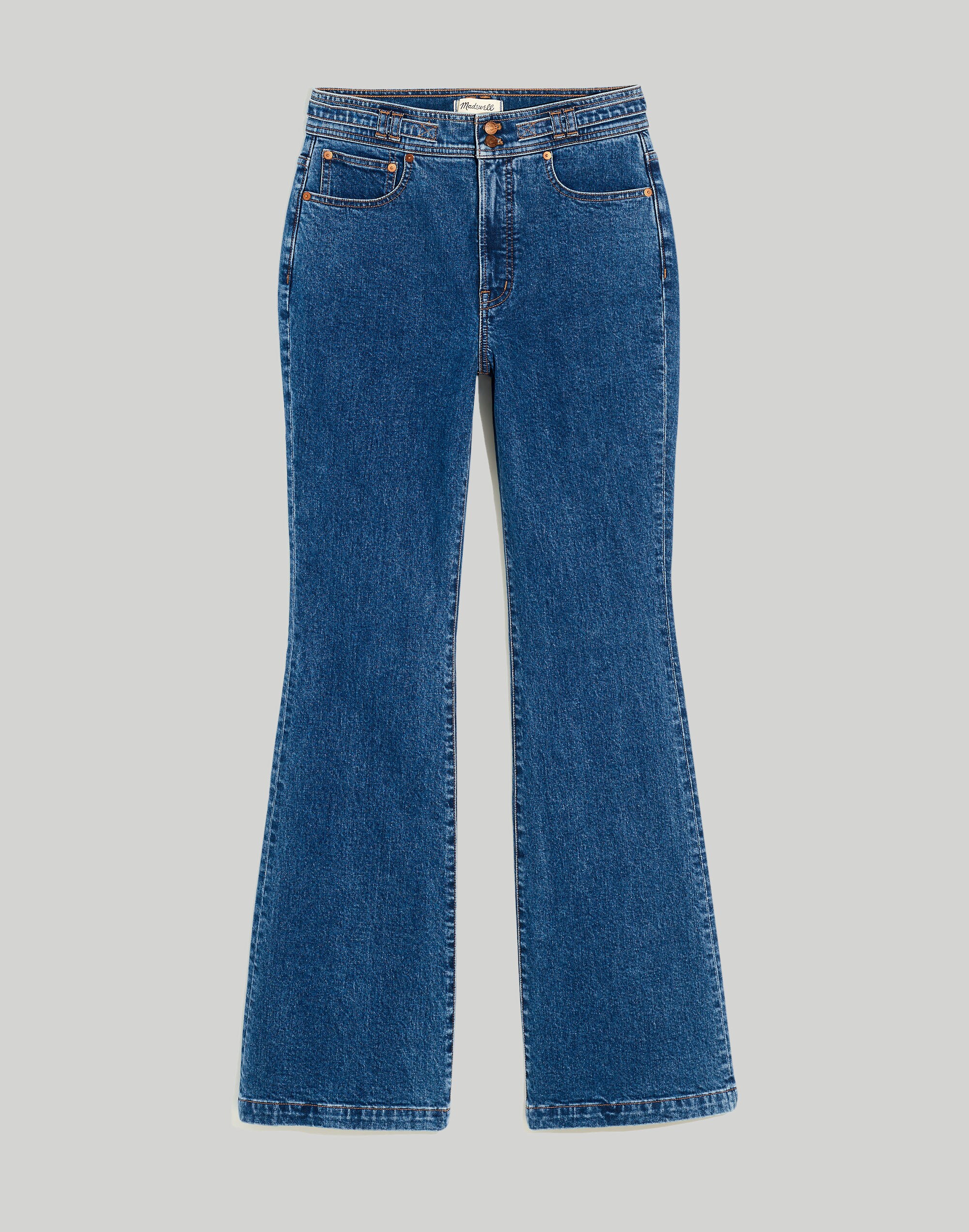The Perfect Vintage Flare Jean in Bright Dark Indigo Wash