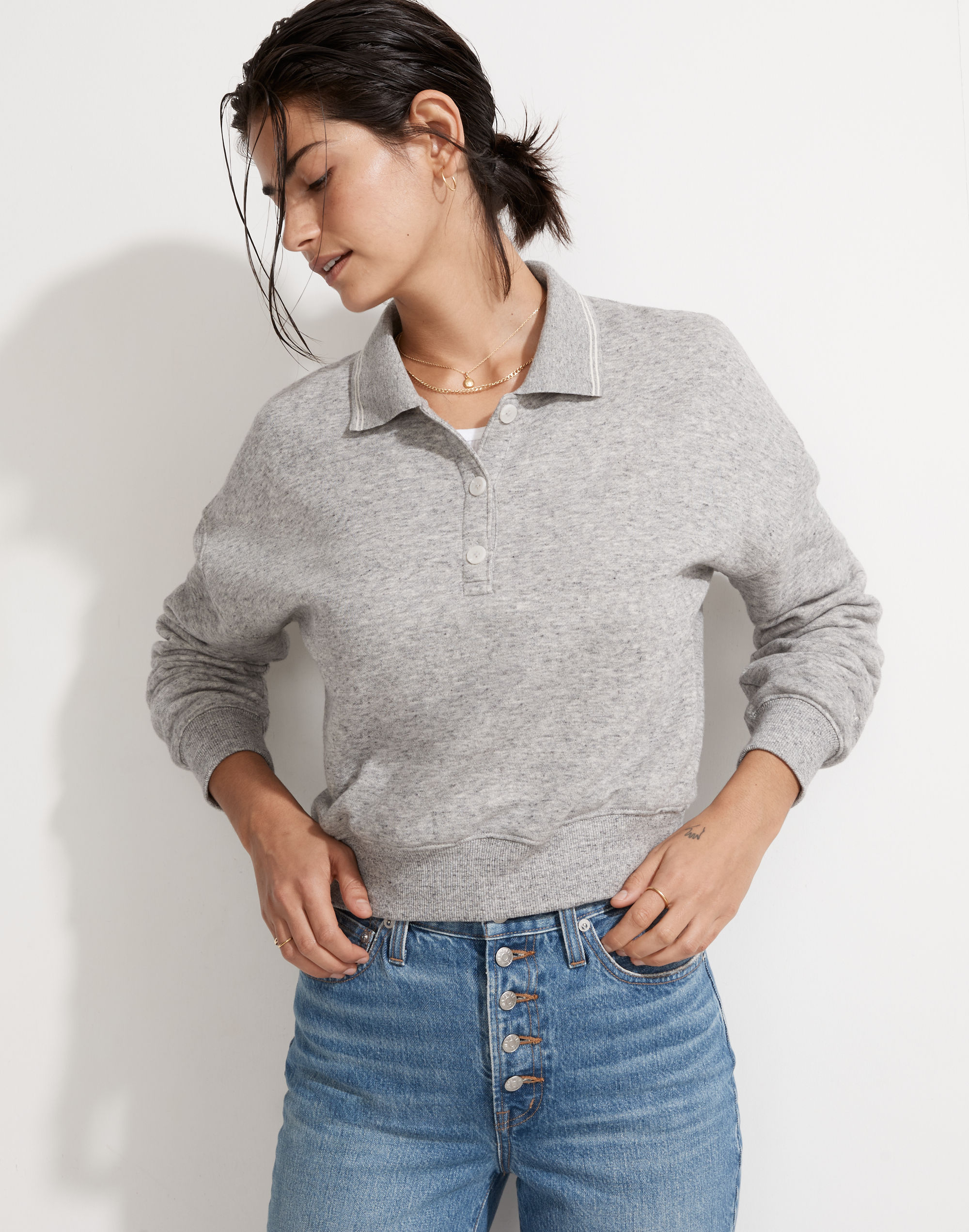 MWL Betterterry Cropped Polo Shirt