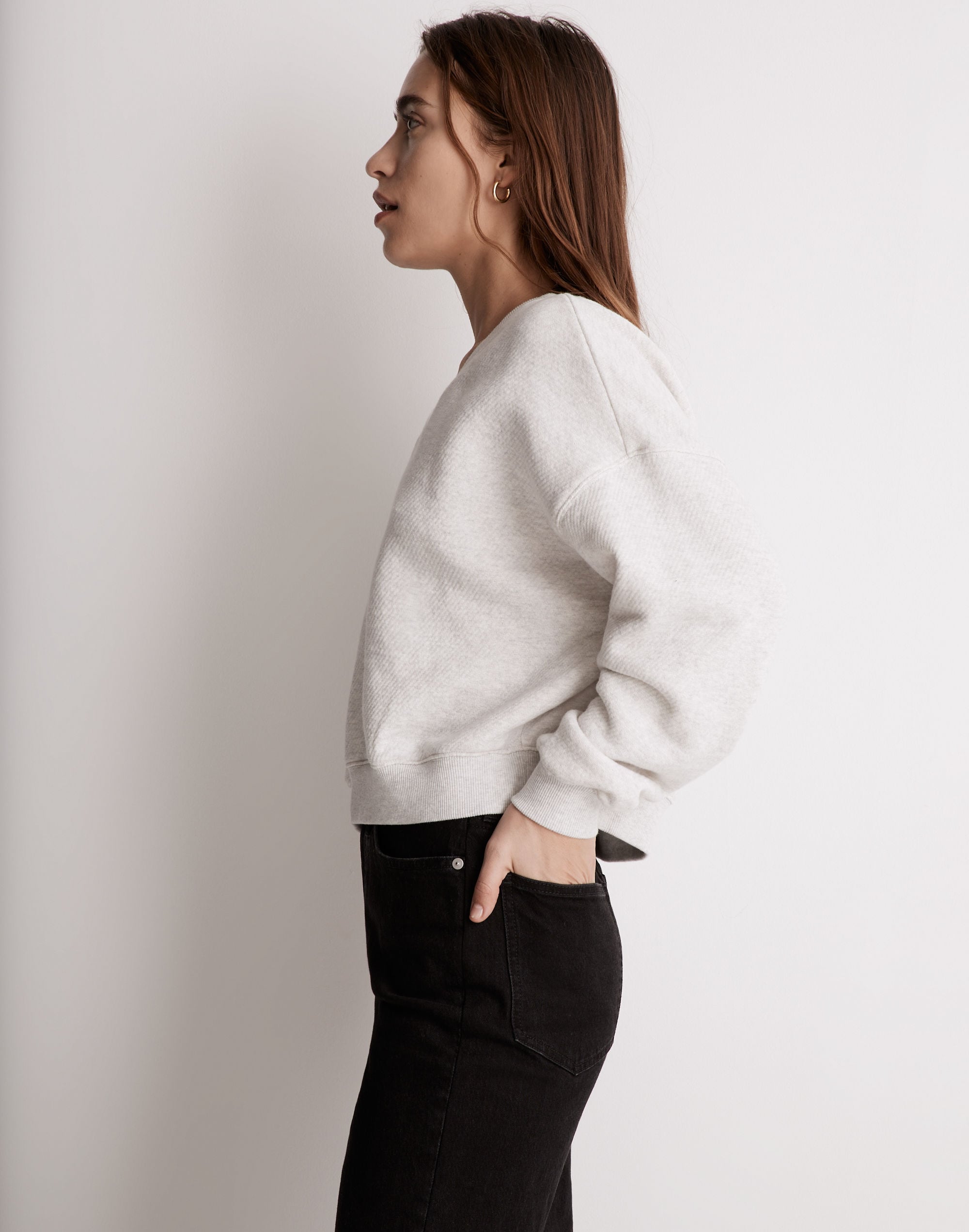 MWL Airyterry V-Neck Sweatshirt