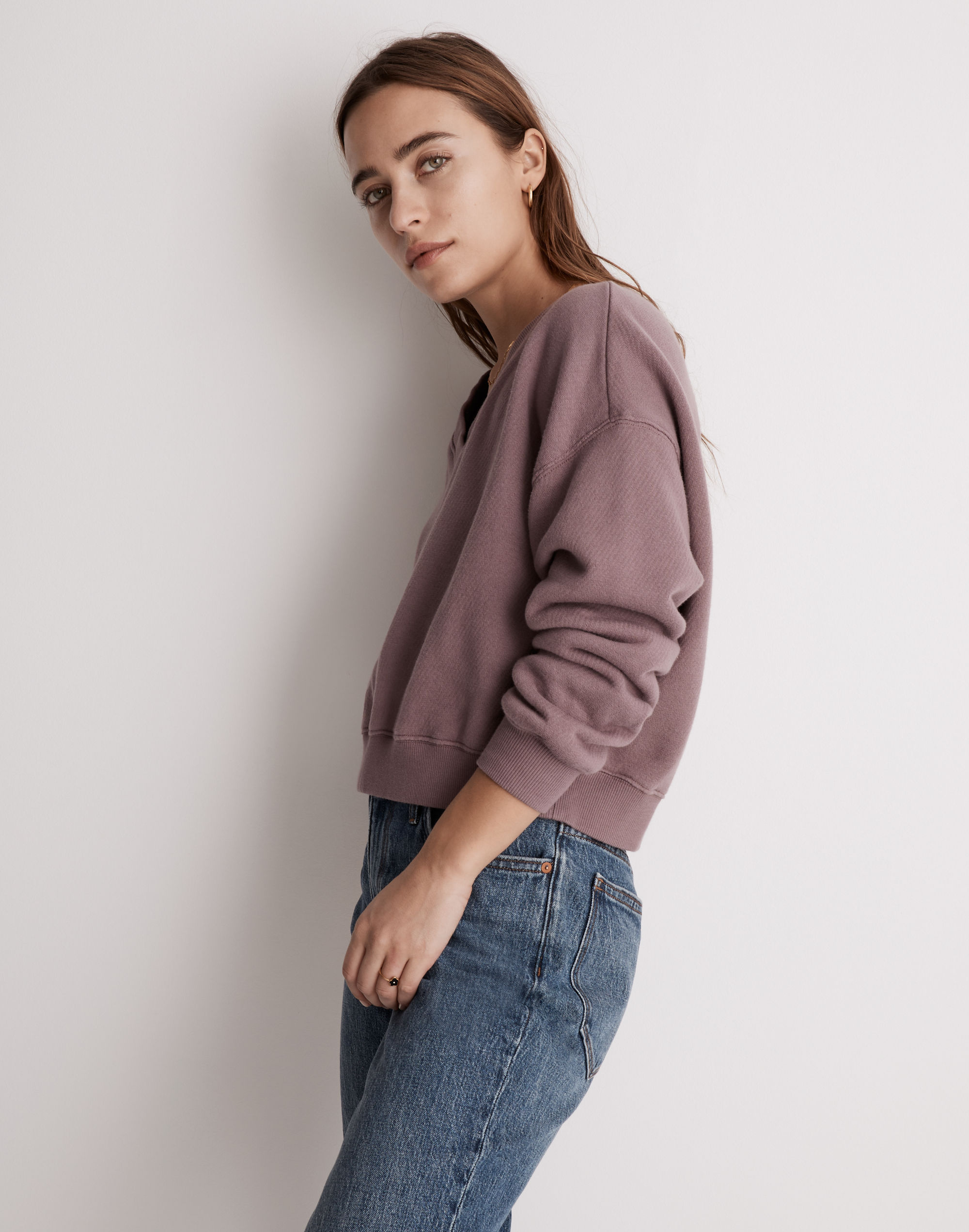 MWL Airyterry V-Neck Sweatshirt