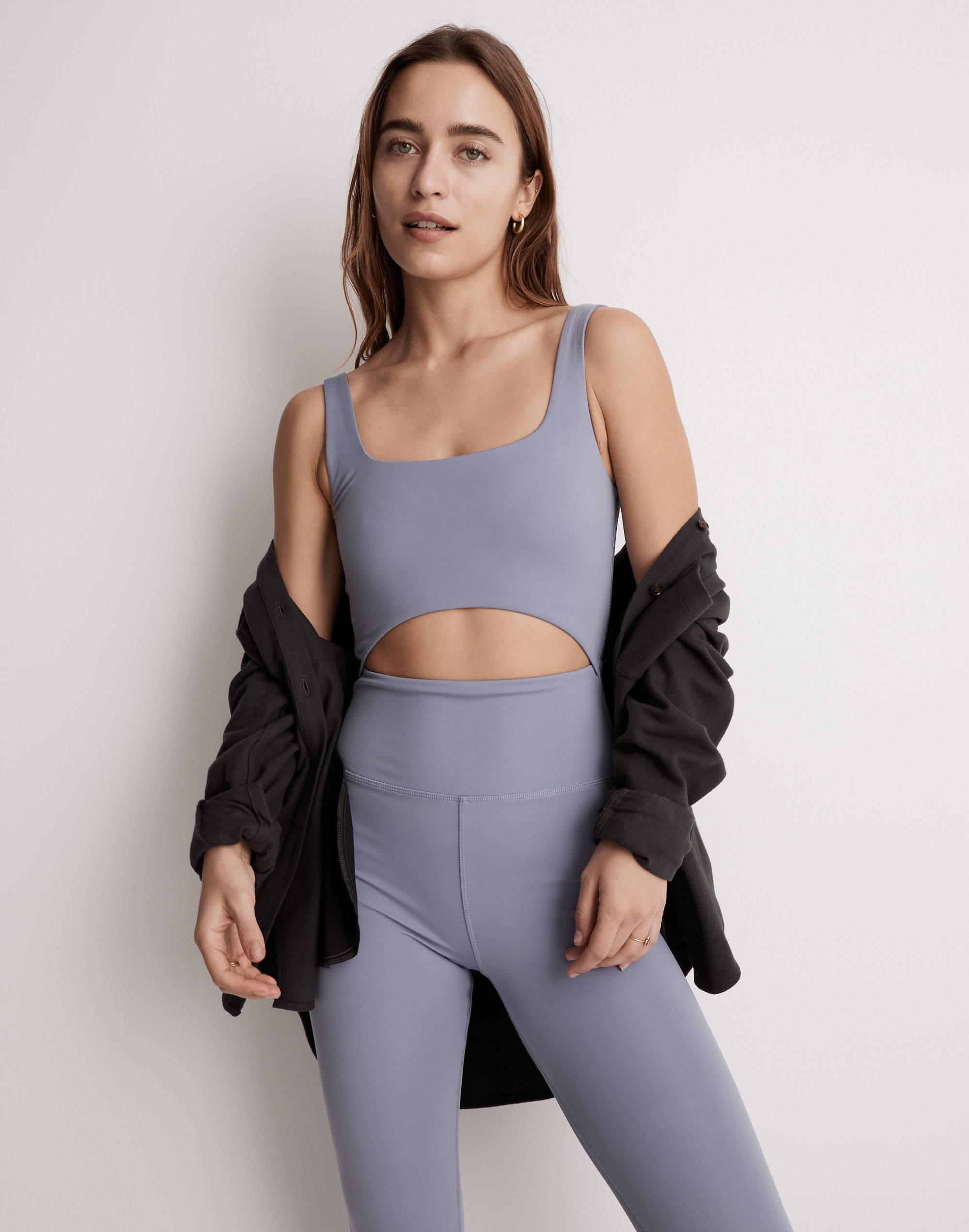 Jasola Cutout Unitard en negro