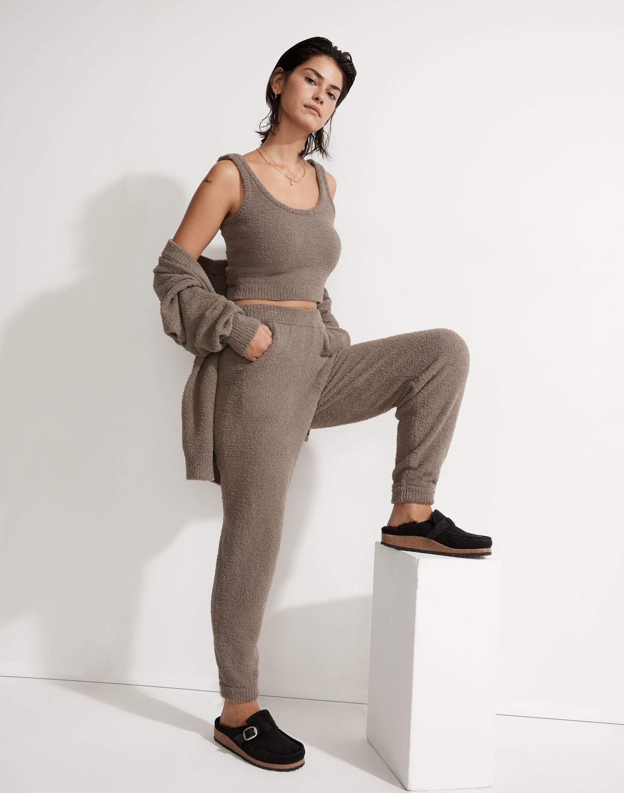 MWL Boucl&eacute; Pull-On Jogger Pants