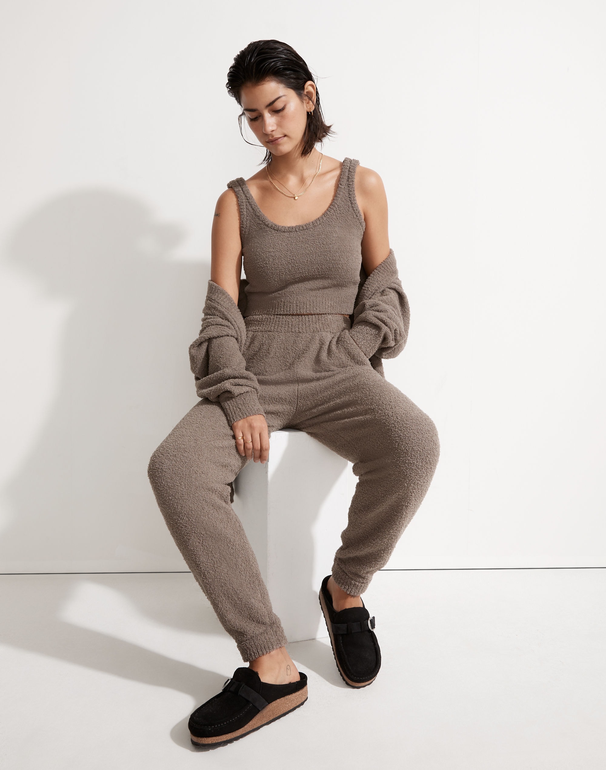 MWL Boucl&eacute; Pull-On Jogger Pants