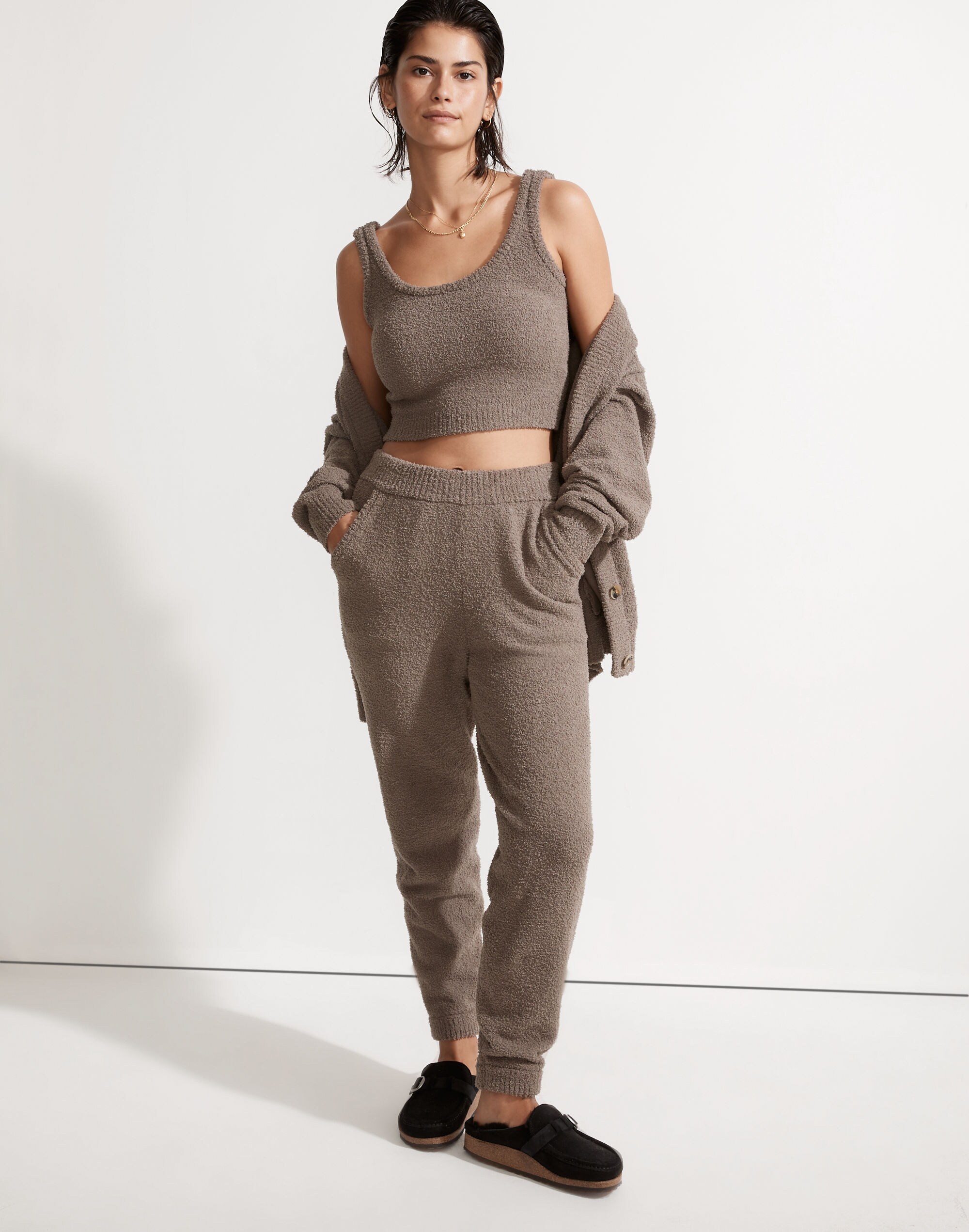 MWL Boucl&eacute; Pull-On Jogger Pants