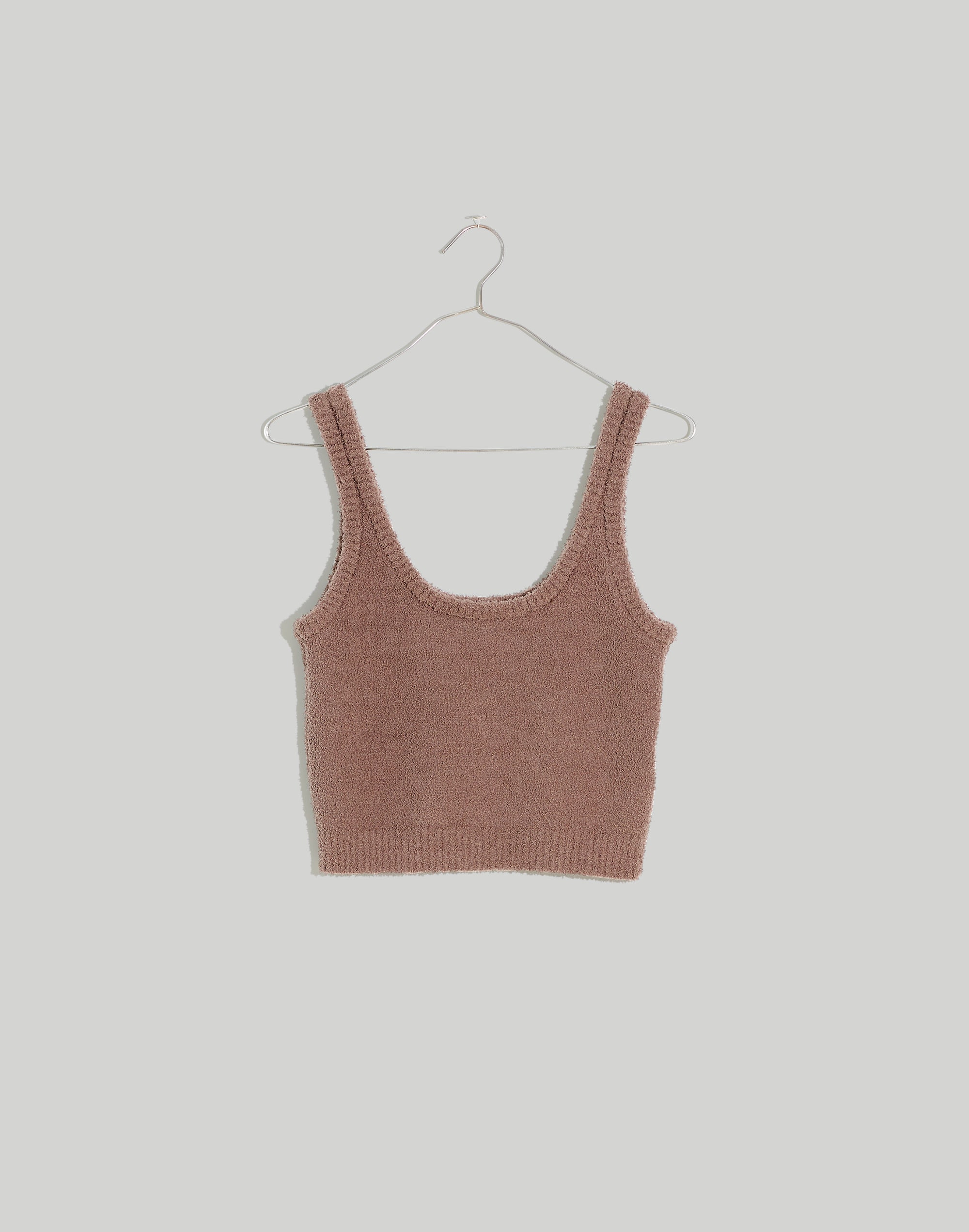 MWL Boucl&eacute; Square-Neck Tank Top