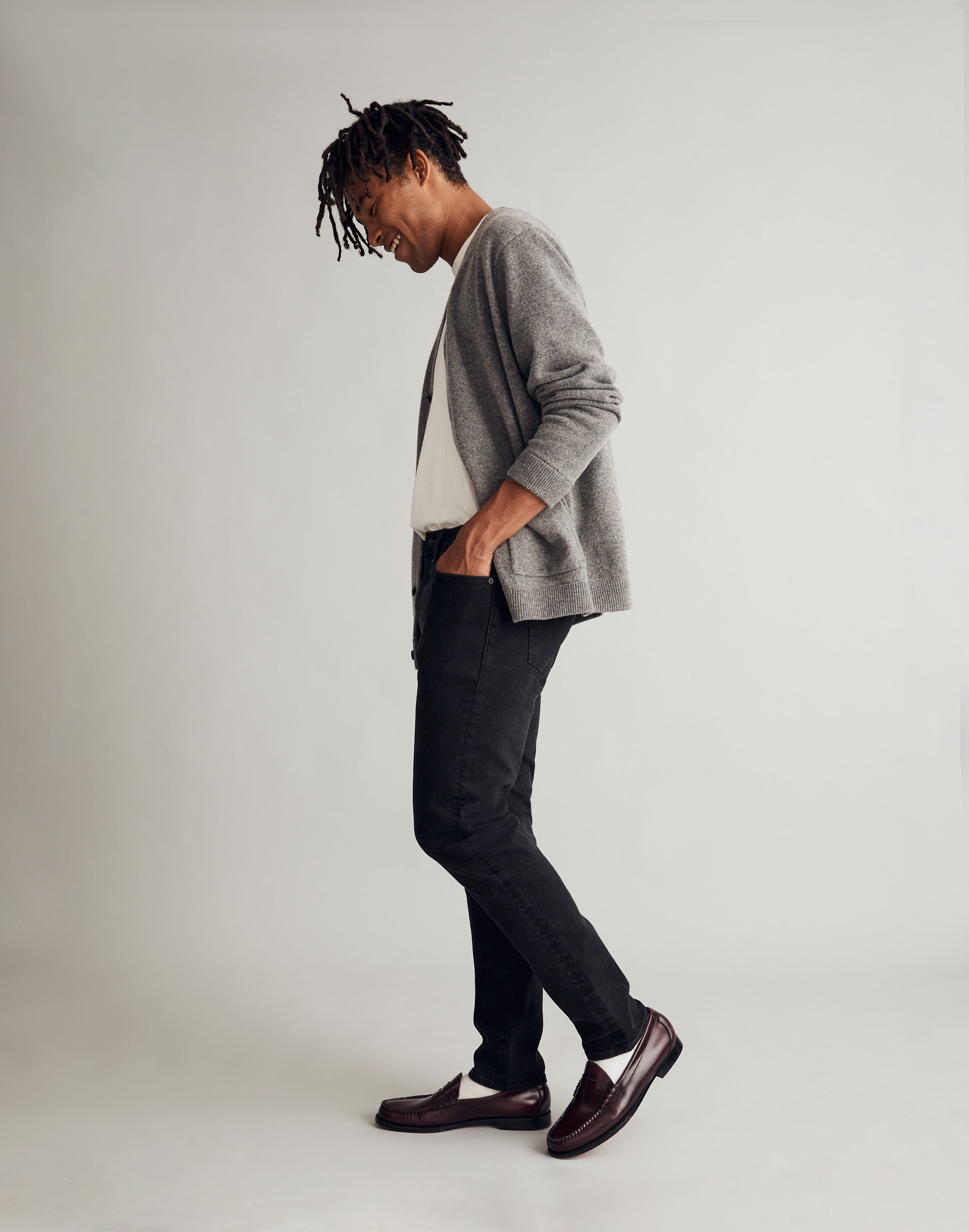 Athletic Slim Jeans in Black Wash: Instacozy Edition
