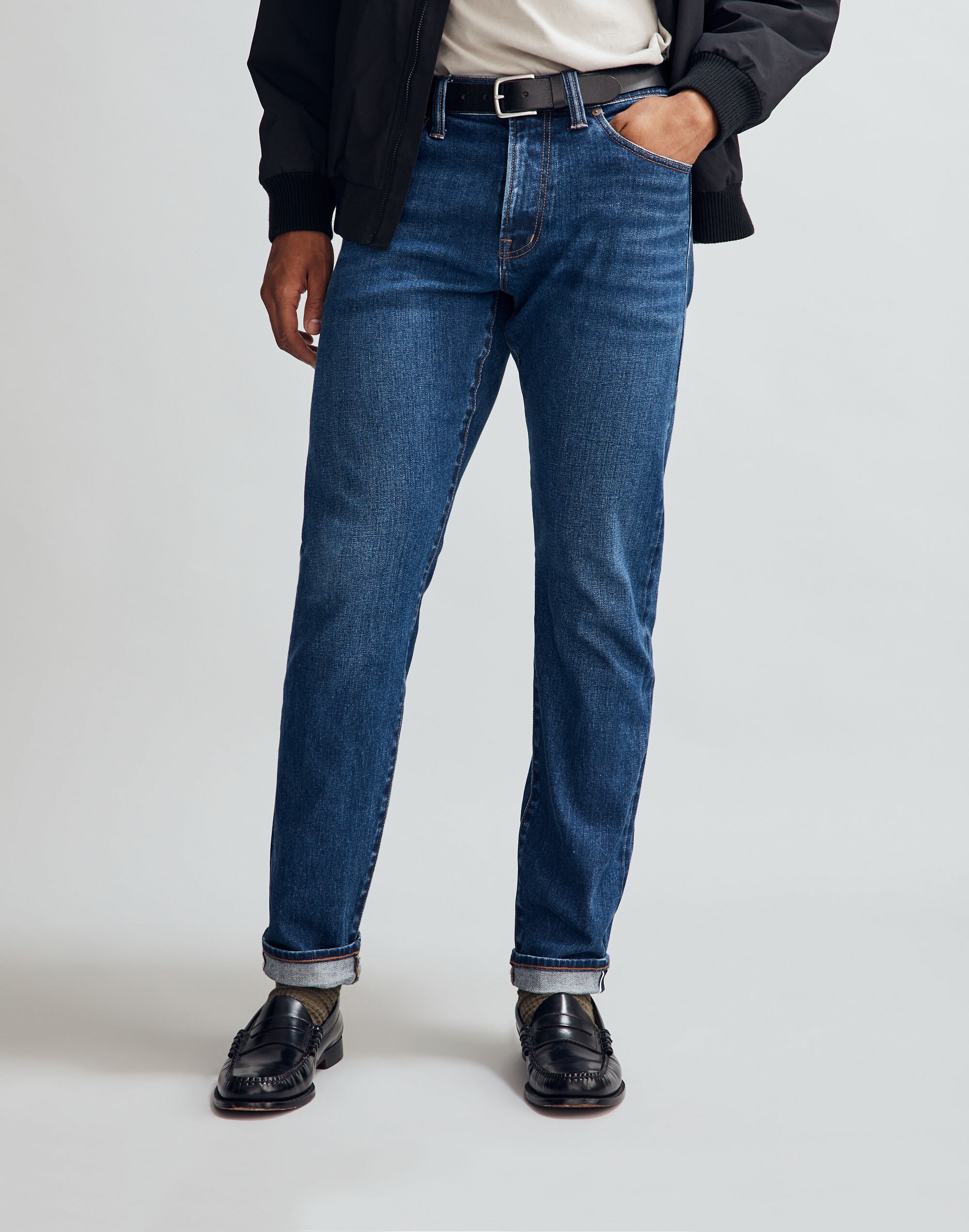 Athletic Slim Selvedge Jeans in Belcourt Wash