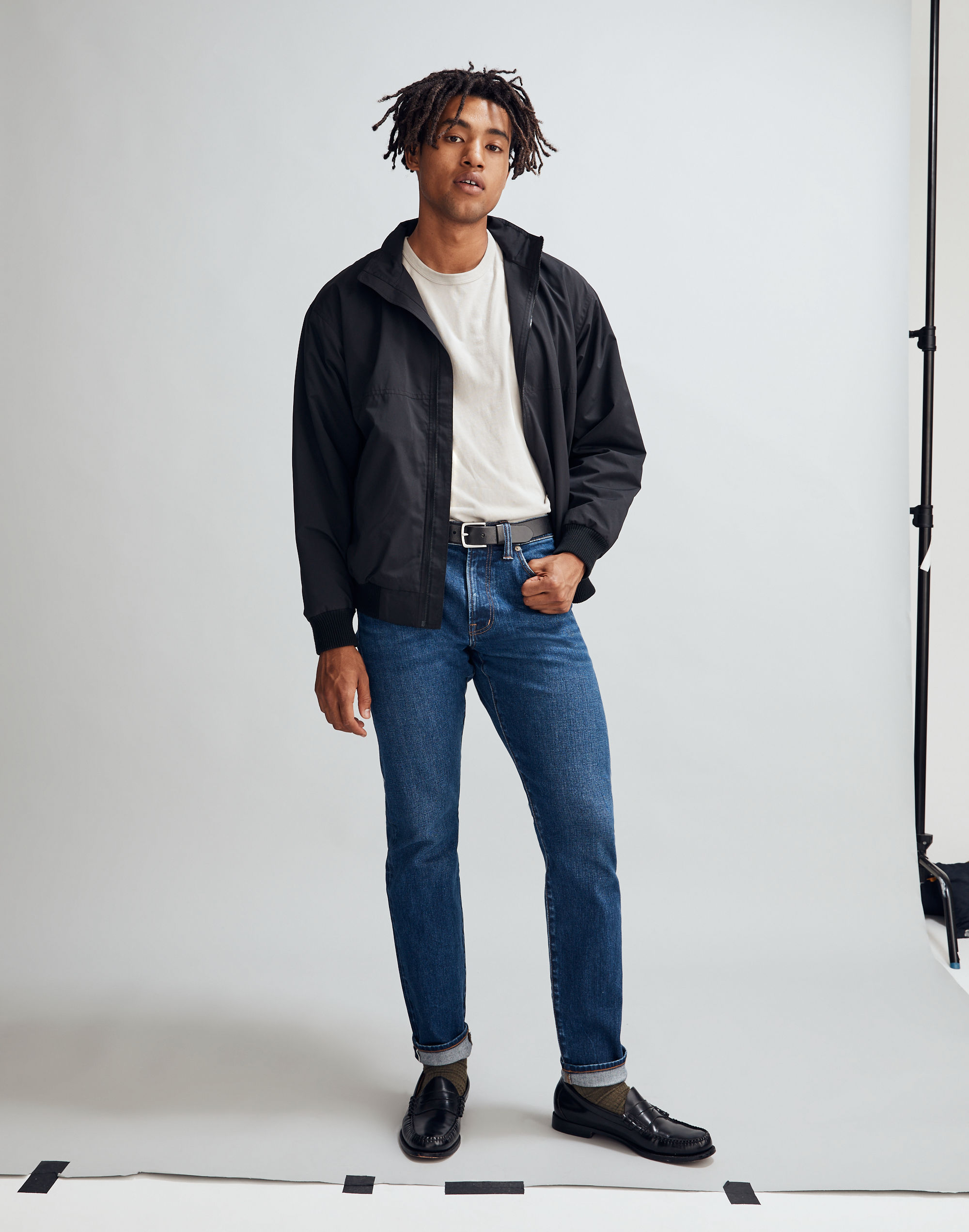 Athletic Slim Selvedge Jeans in Belcourt Wash
