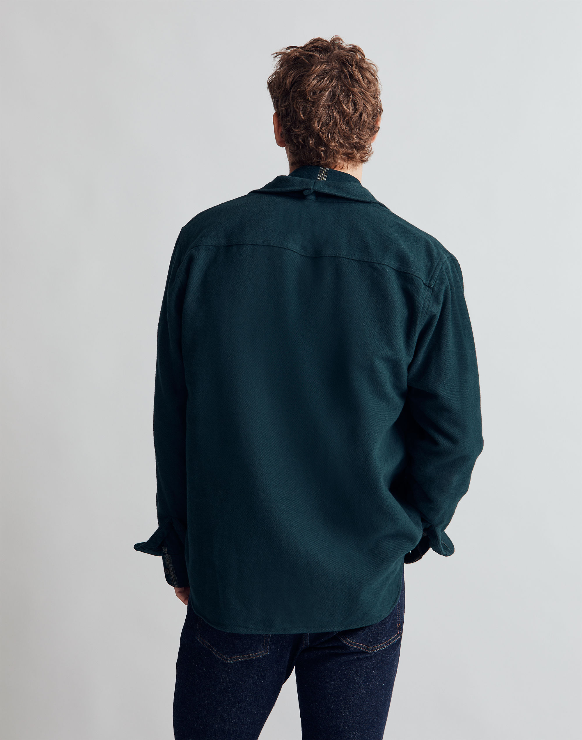 Brushed Flannel Easy Shirt-Jacket | Madewell