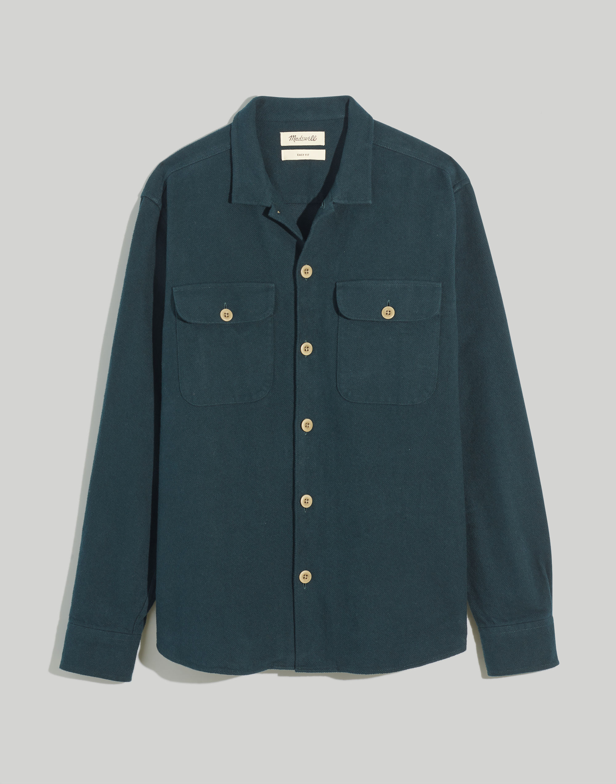 Brushed Flannel Easy Shirt-Jacket | Madewell