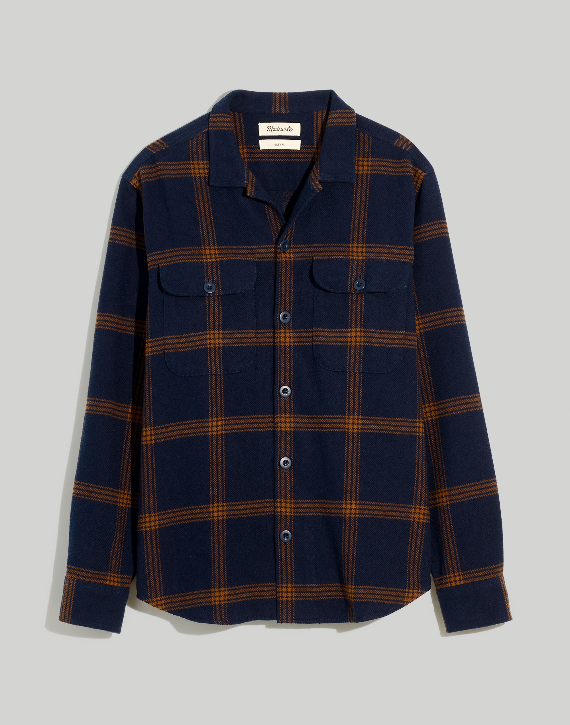 Brushed Flannel Easy Shirt-Jacket