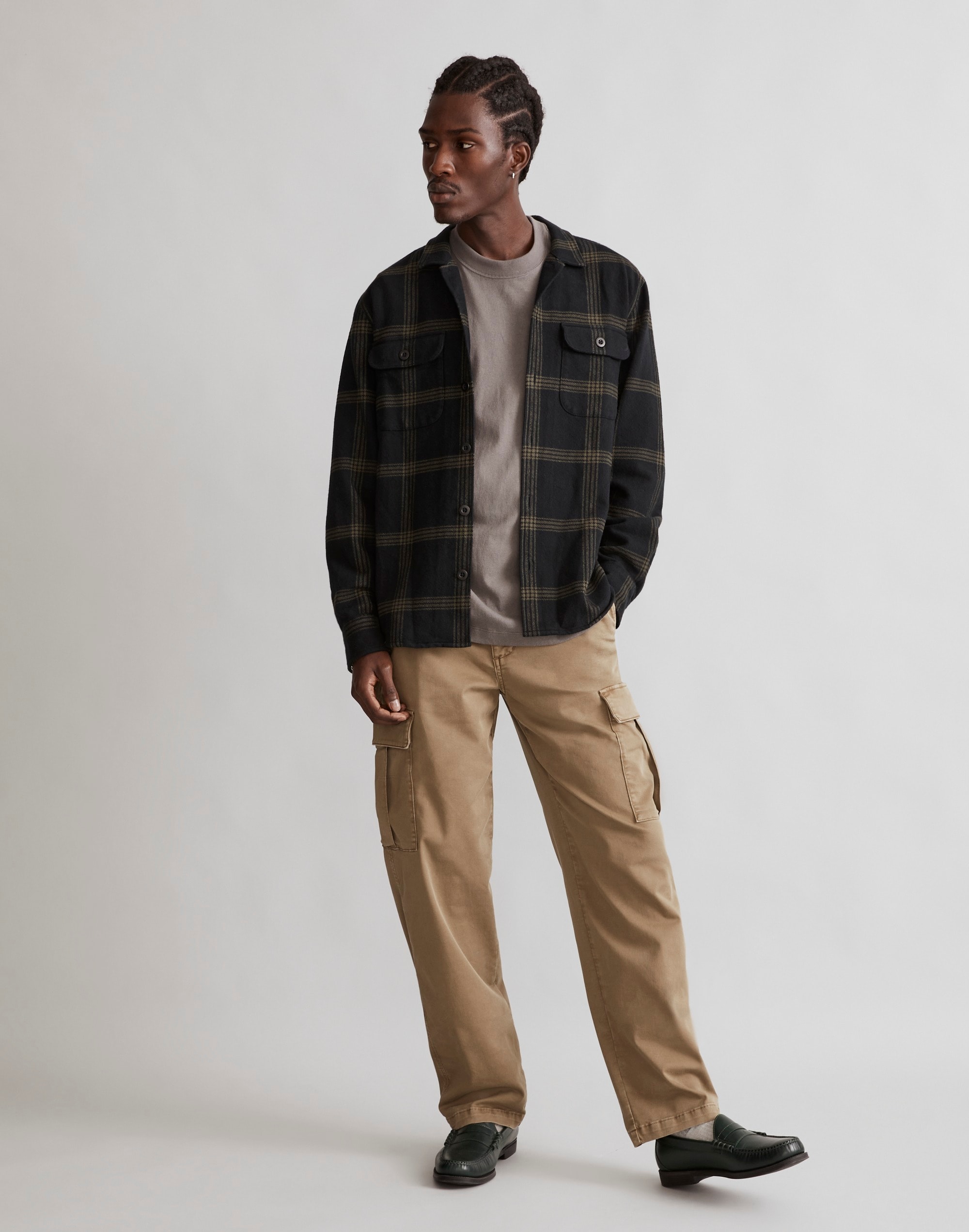 Brushed Flannel Easy Shirt-Jacket