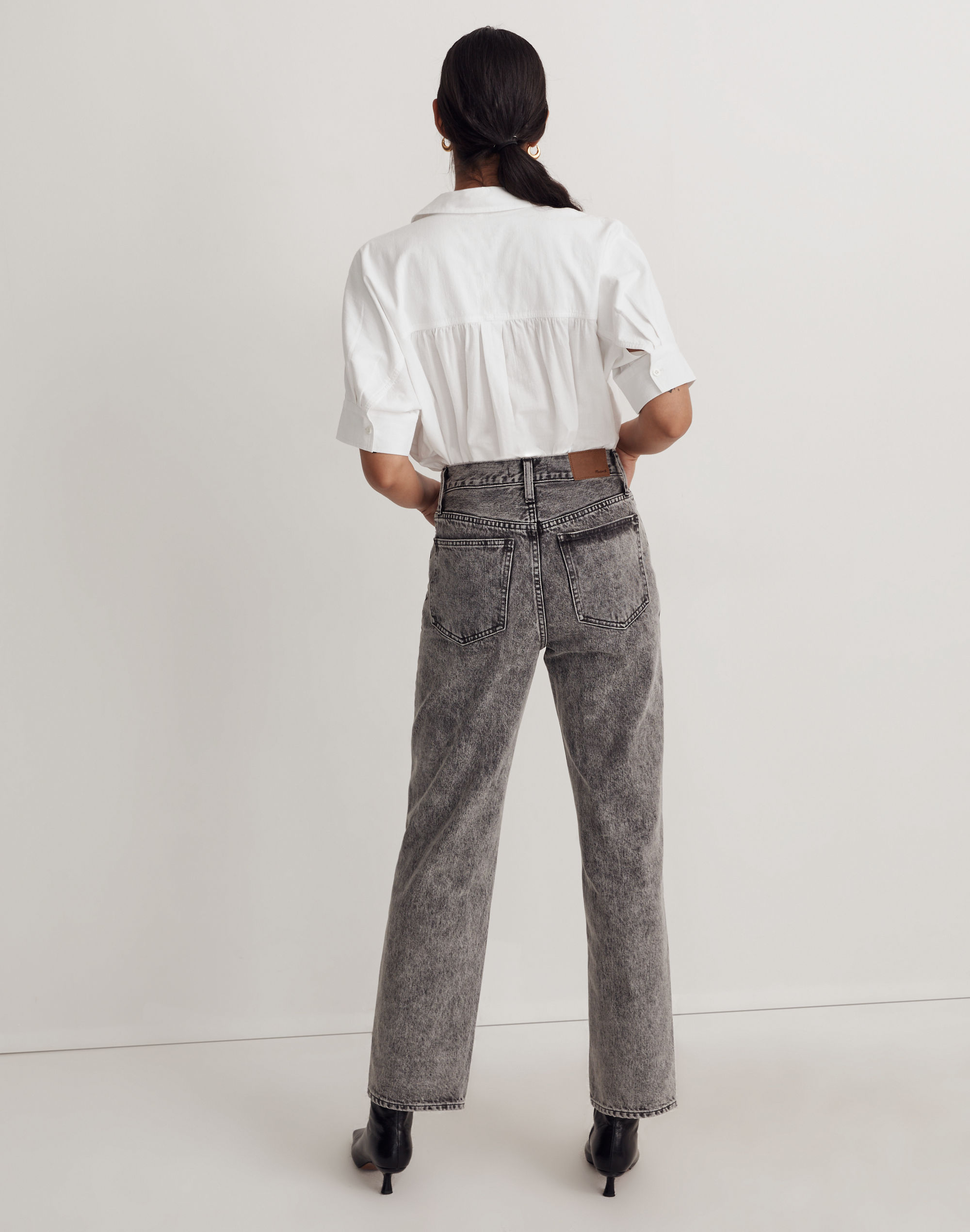 The Perfect Vintage Straight Jean in Acid Wash