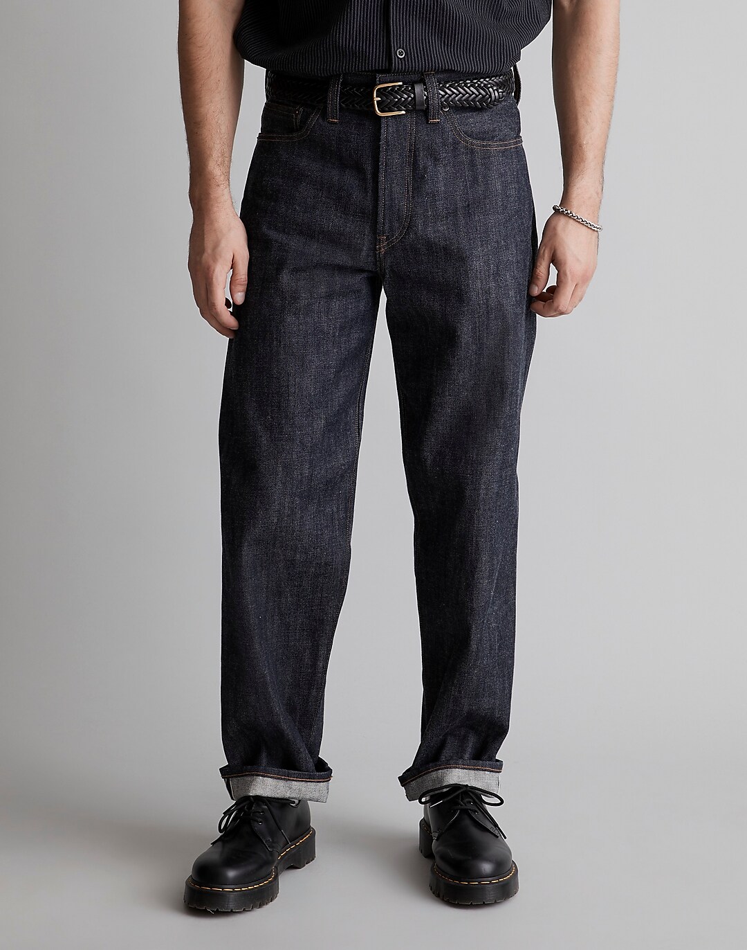 Vintage Relaxed Straight Jeans in Raw Indigo Wash