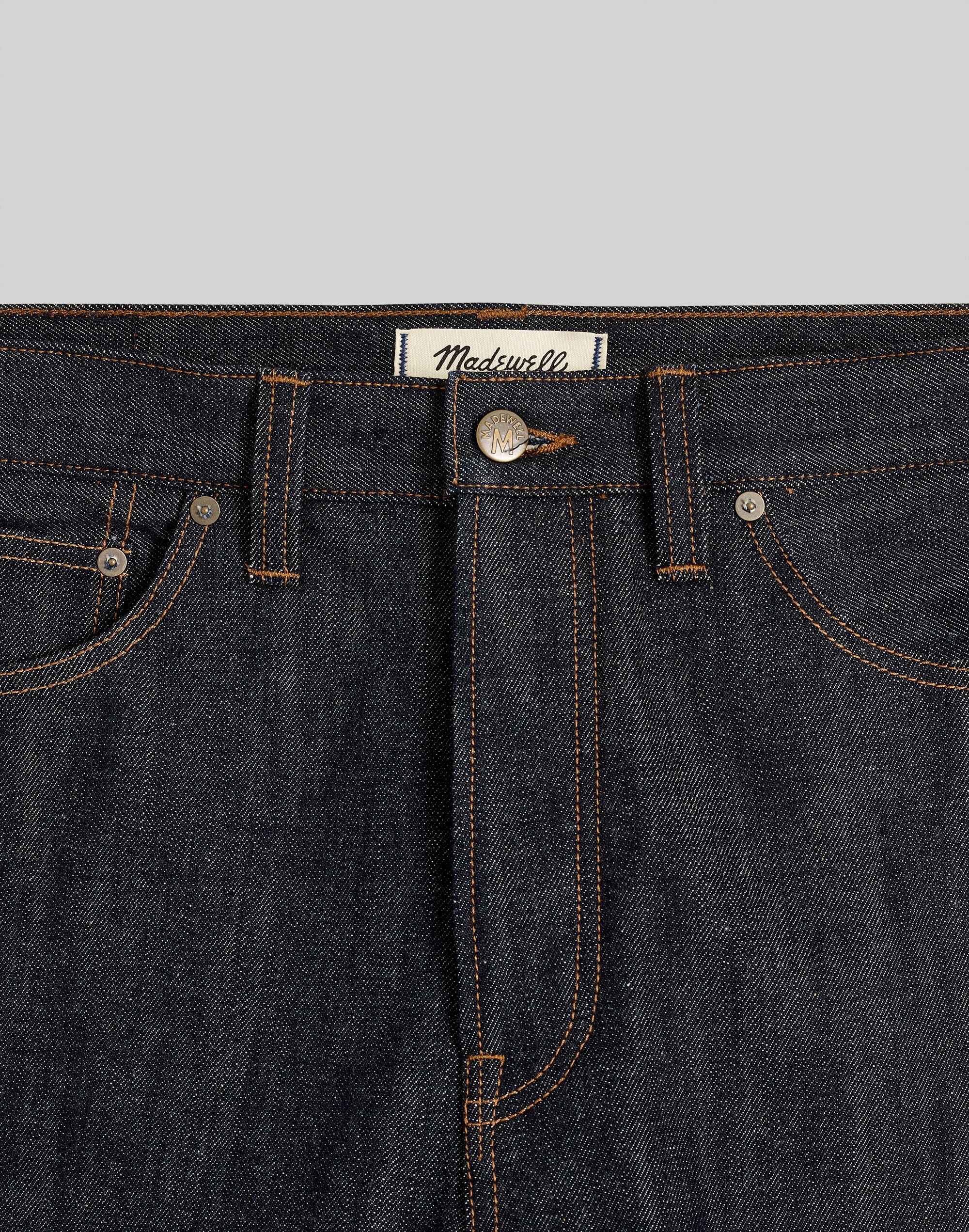 Vintage Relaxed Straight Jeans in Raw Indigo Wash