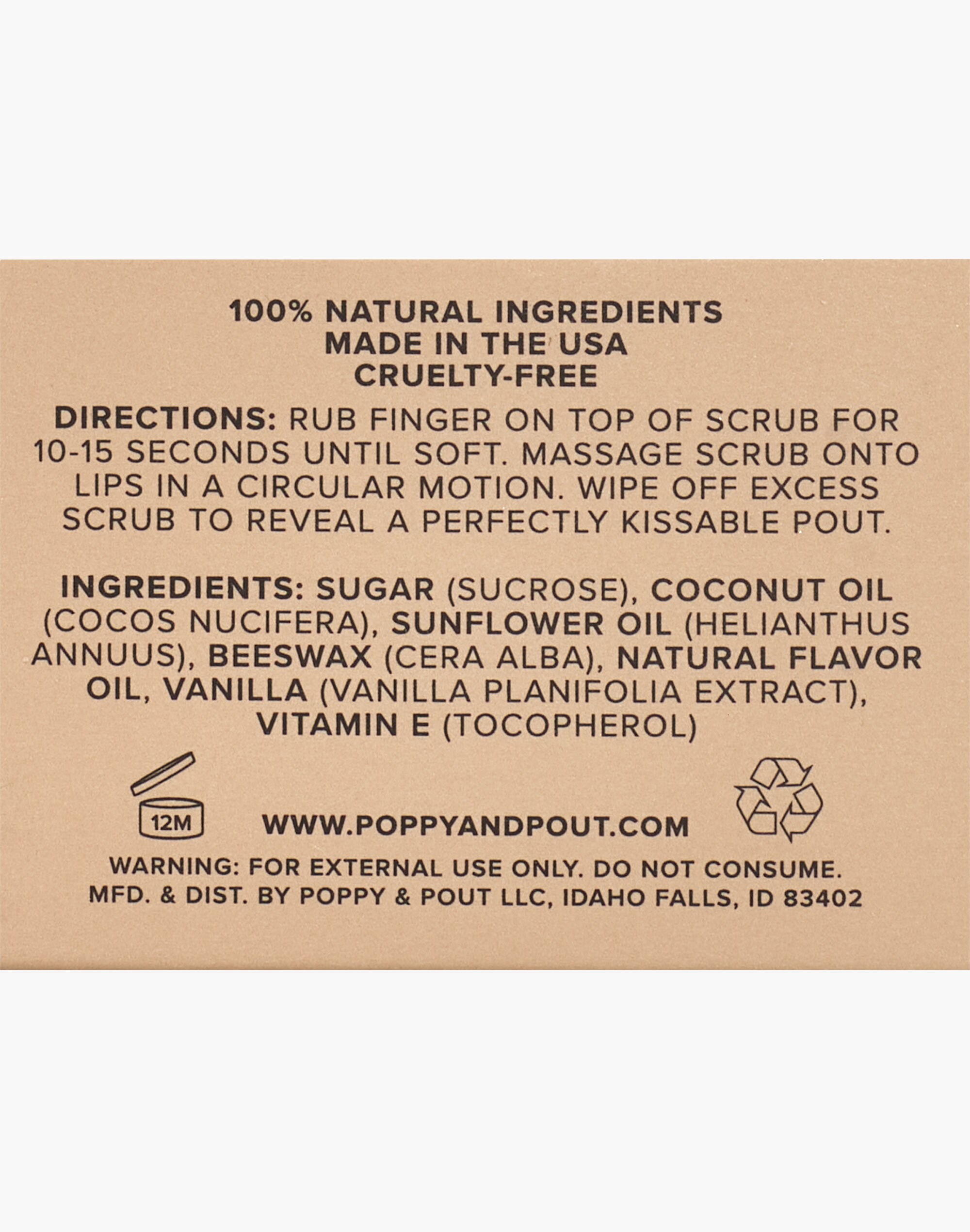 Poppy &amp; Pout Lip Scrub