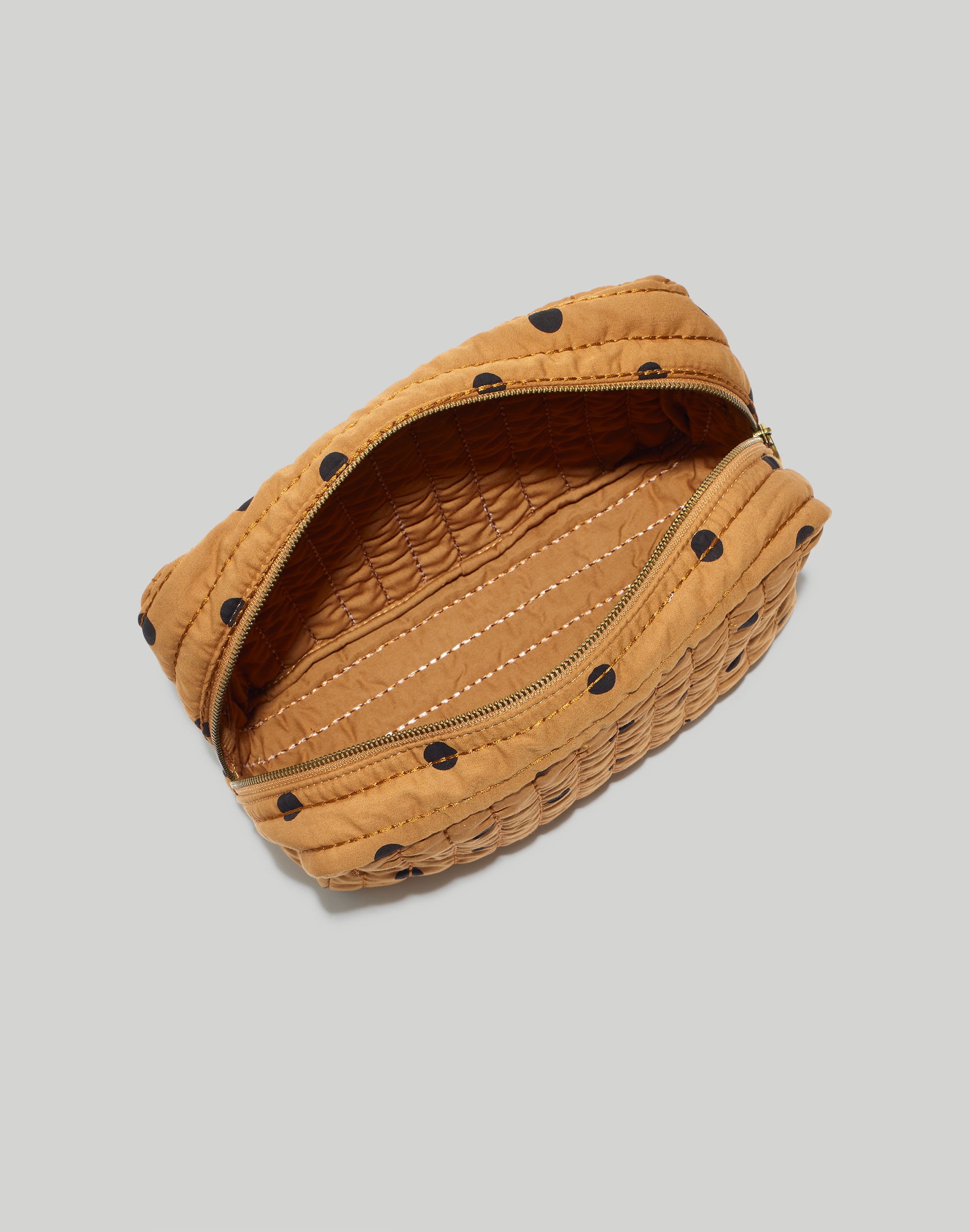 Large Canvas Zip Pouch in Floral